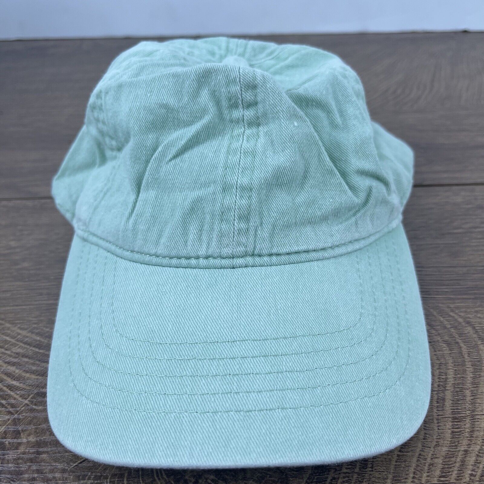 Other Plain Teal Blue Hat Blue Cap Adjustable Blue Adult Size Hat Size ONE SIZE - 2 Thumbnail