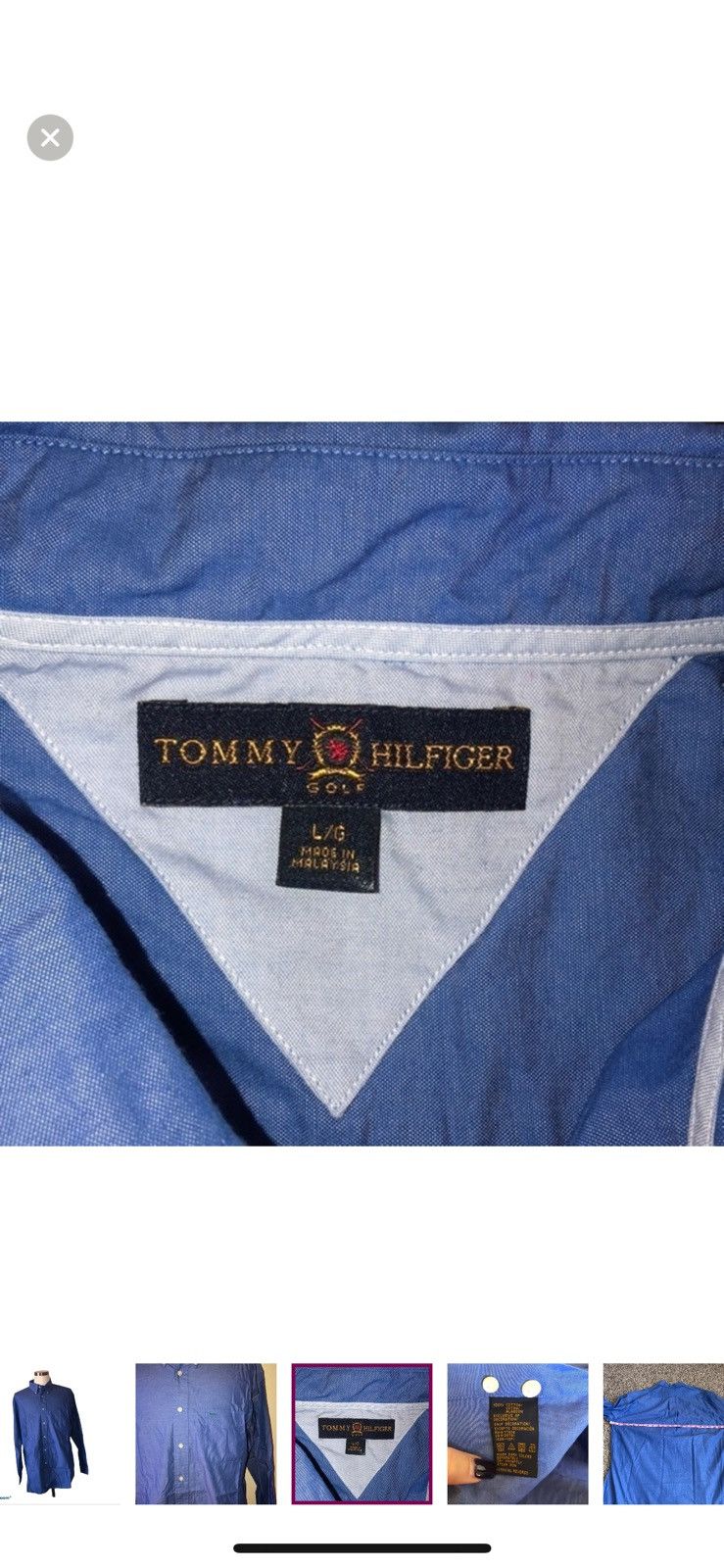 Tommy Hilfiger Tommy Hilfiger large button down golf shirt Size US L / EU 52-54 / 3 - 5 Thumbnail