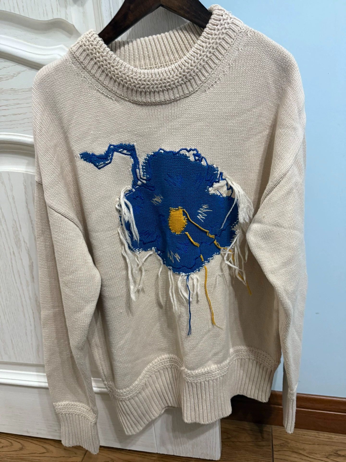 Ader Error ader error floral oversized thick 95 new sweater S-M Size US S / EU 44-46 / 1 - 1 Thumbnail