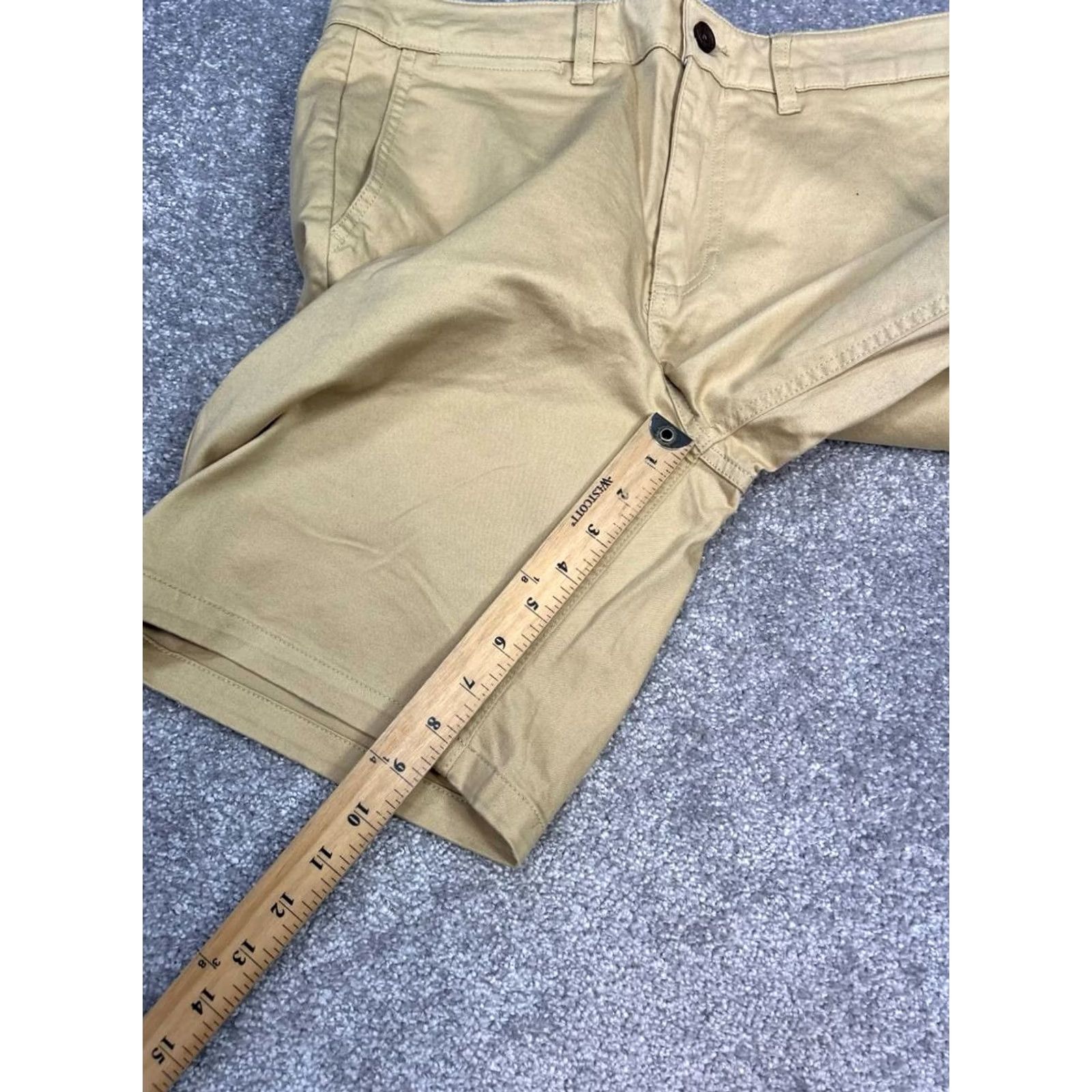 Katin Katin Chino Shorts Mens 33 Brown Stretch Mid Rise Athleisure Golf Performance Chino Shorts Mens 33 Brown Stretch Mid Rise Size US 33 - 5 Thumbnail