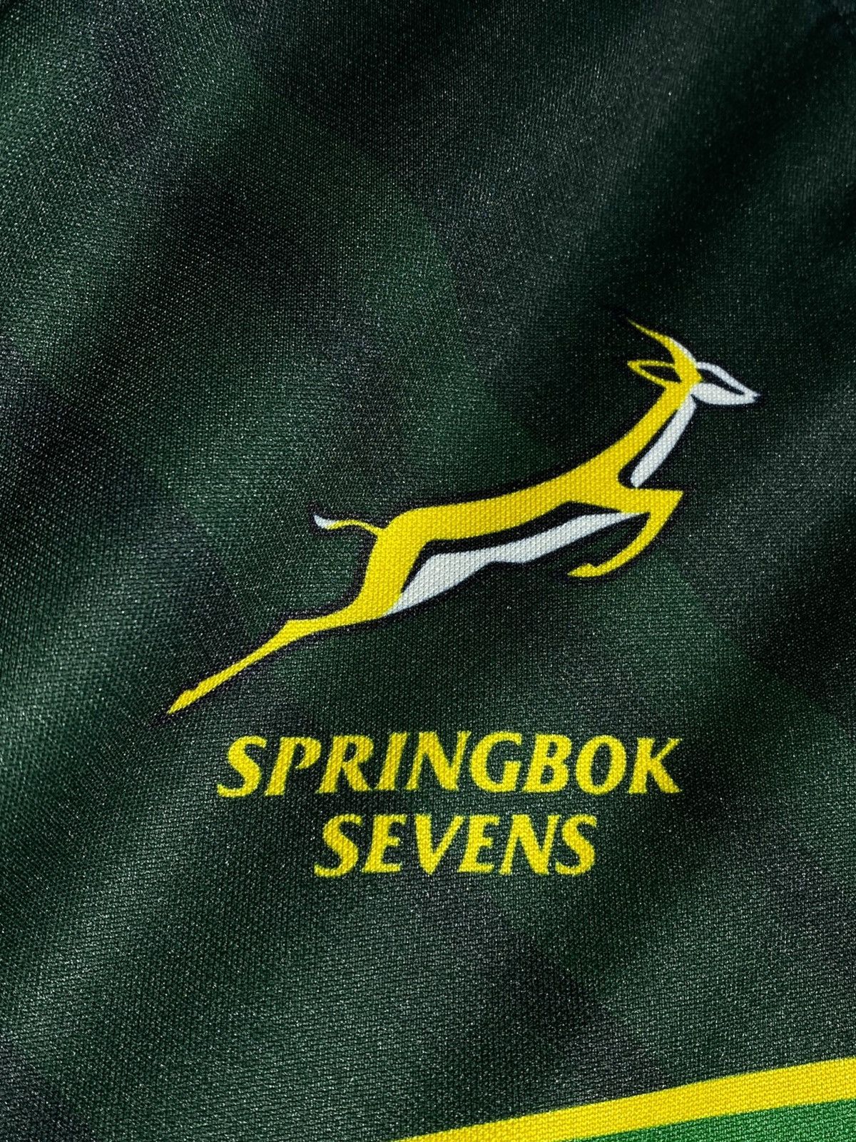 Asics South Africa Springbok Sevens Rugby Jersey Size US XL / EU 56 / 4 - 6 Thumbnail
