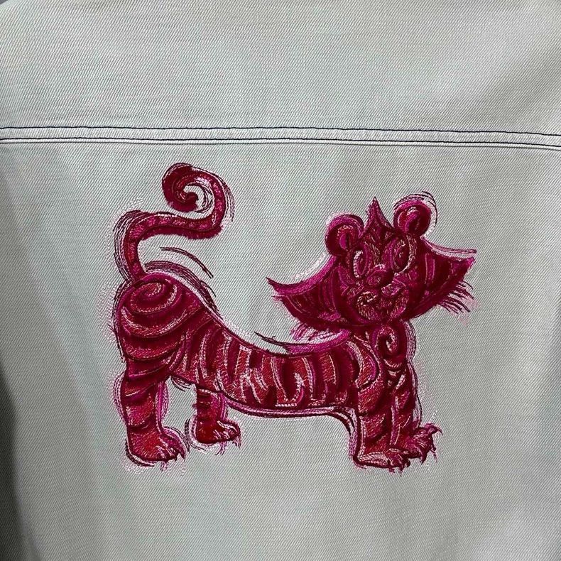 Dior Dior Embroidered Logo Denim Jacket-2505 Size US L / EU 52-54 / 3 - 5 Thumbnail