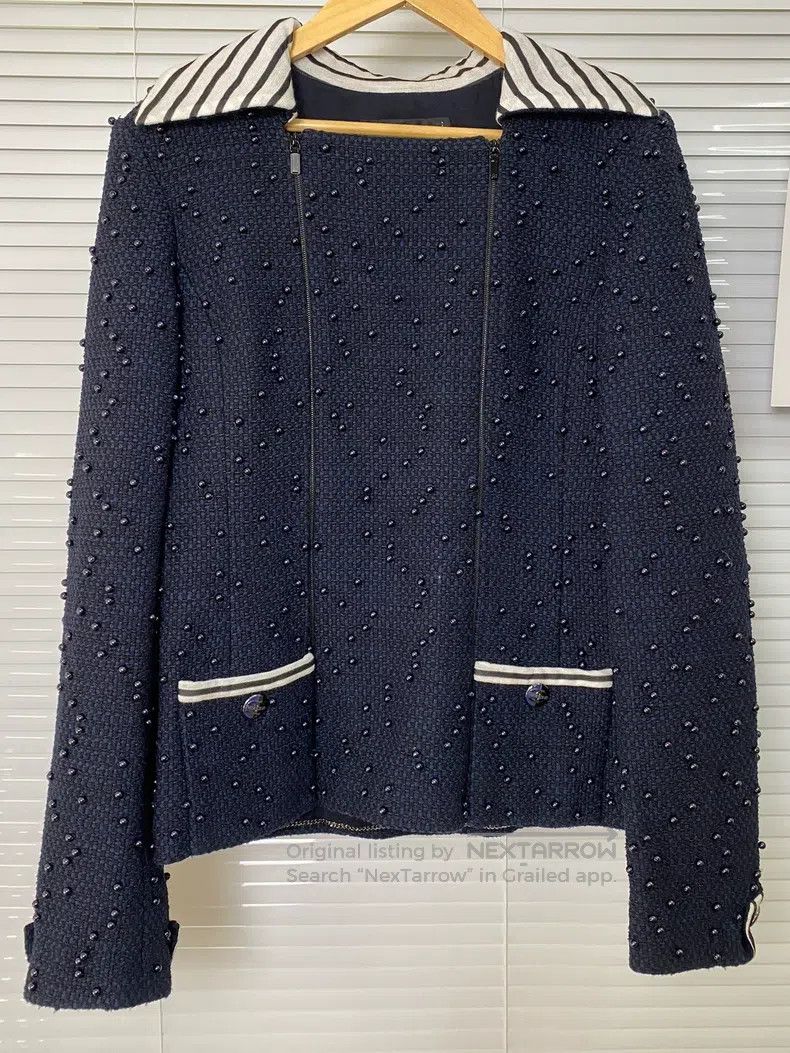 Chanel Chanel 17-year-old dark blue studded coat Size XS / US 0-2 / IT 36-38 - 1 Thumbnail