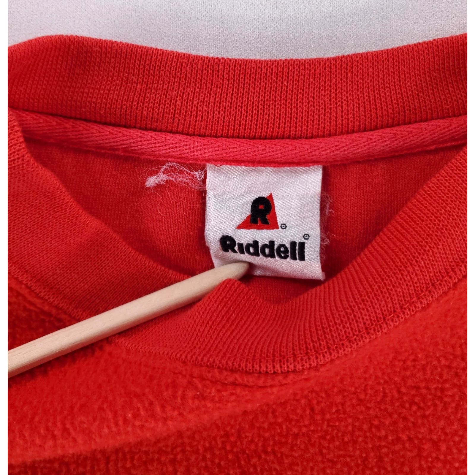 Riddell VINTAGE Kansas City Chiefs Sweatshirt Embroidered Riddell Made USA NFL Mens L Red 90s Size US L / EU 52-54 / 3 - 3 Thumbnail
