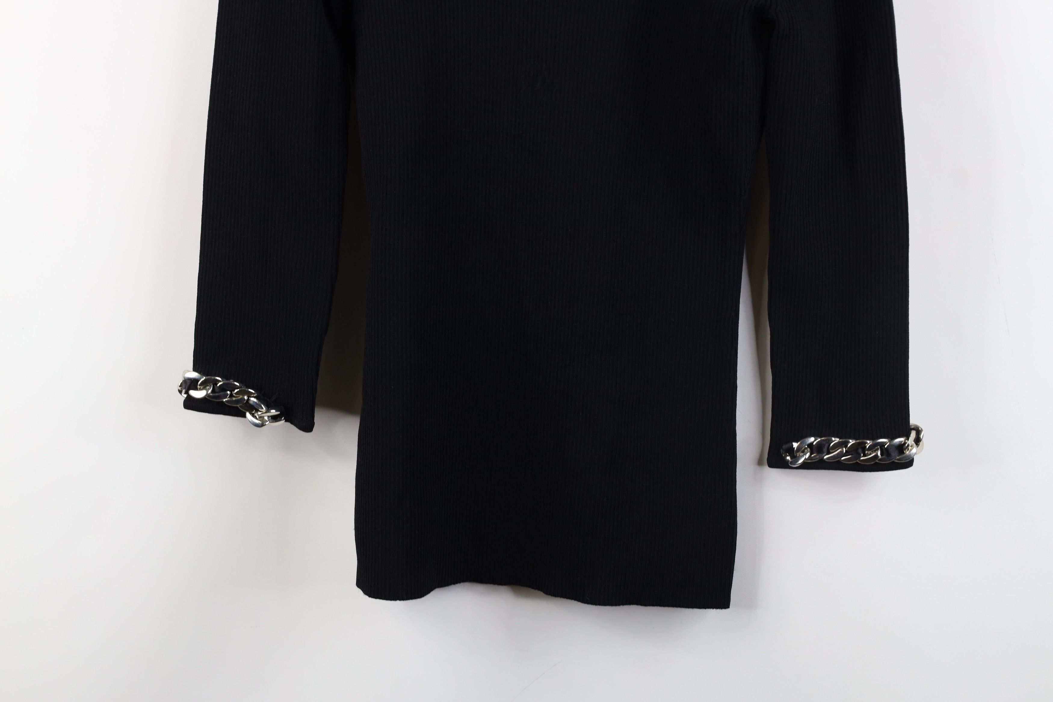 Vintage Vintage 90s Cache Ribbed Knit Cuban Link Knit Sweater Size M / US 6-8 / IT 42-44 - 3 Thumbnail