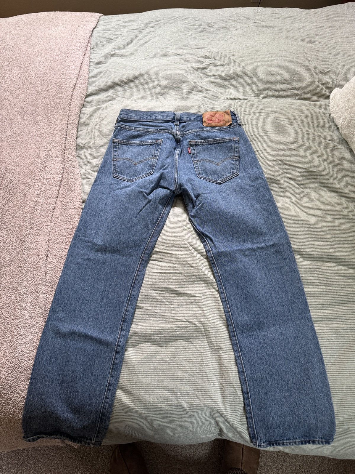 Levi's Levi’s 501 Blue Denim Jeans 32x30 Size US 32 / EU 48 - 2 Thumbnail