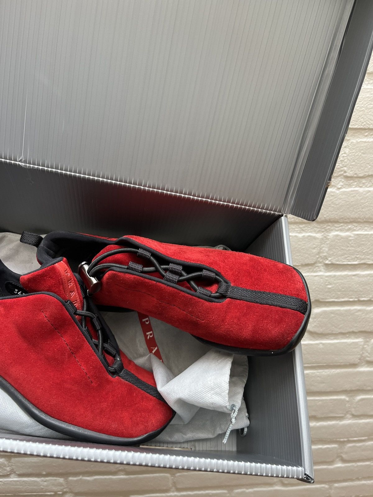 Prada Prada sport F/W 1999 linea Rossa suede sneakers Size US 4.5 / IT 34.5 - 3 Thumbnail