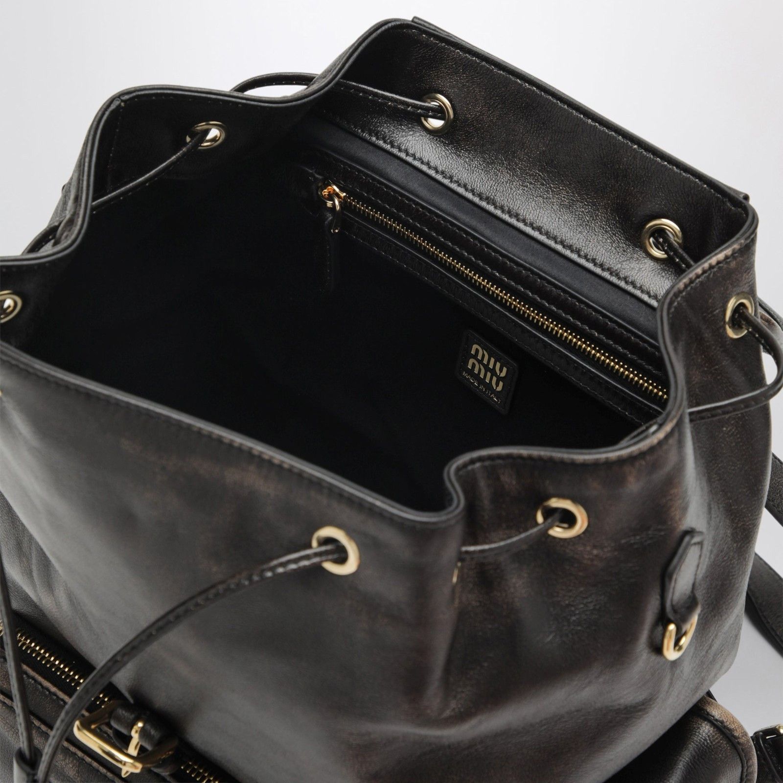 Miu Miu MIU MIU $4000 Coffee Lambskin Leather Backpack New & Authent Size ONE SIZE - 2 Thumbnail