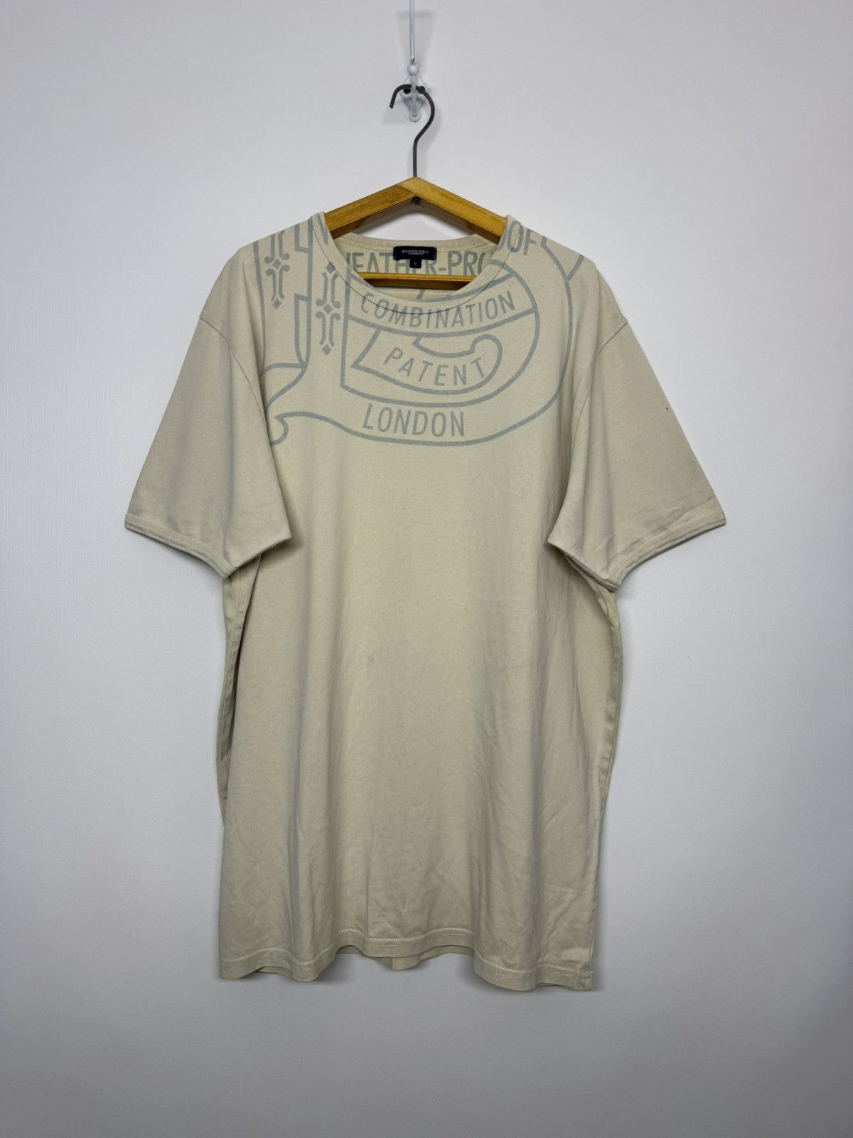 Burberry Vintage Y2k Burberry Big Logo T Shirt Luxury Size US L / EU 52-54 / 3 - 3 Thumbnail