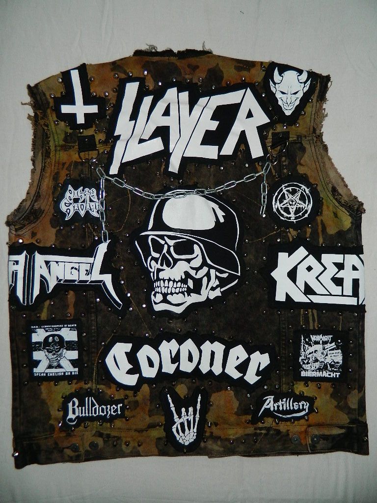 Metal jean vest sale