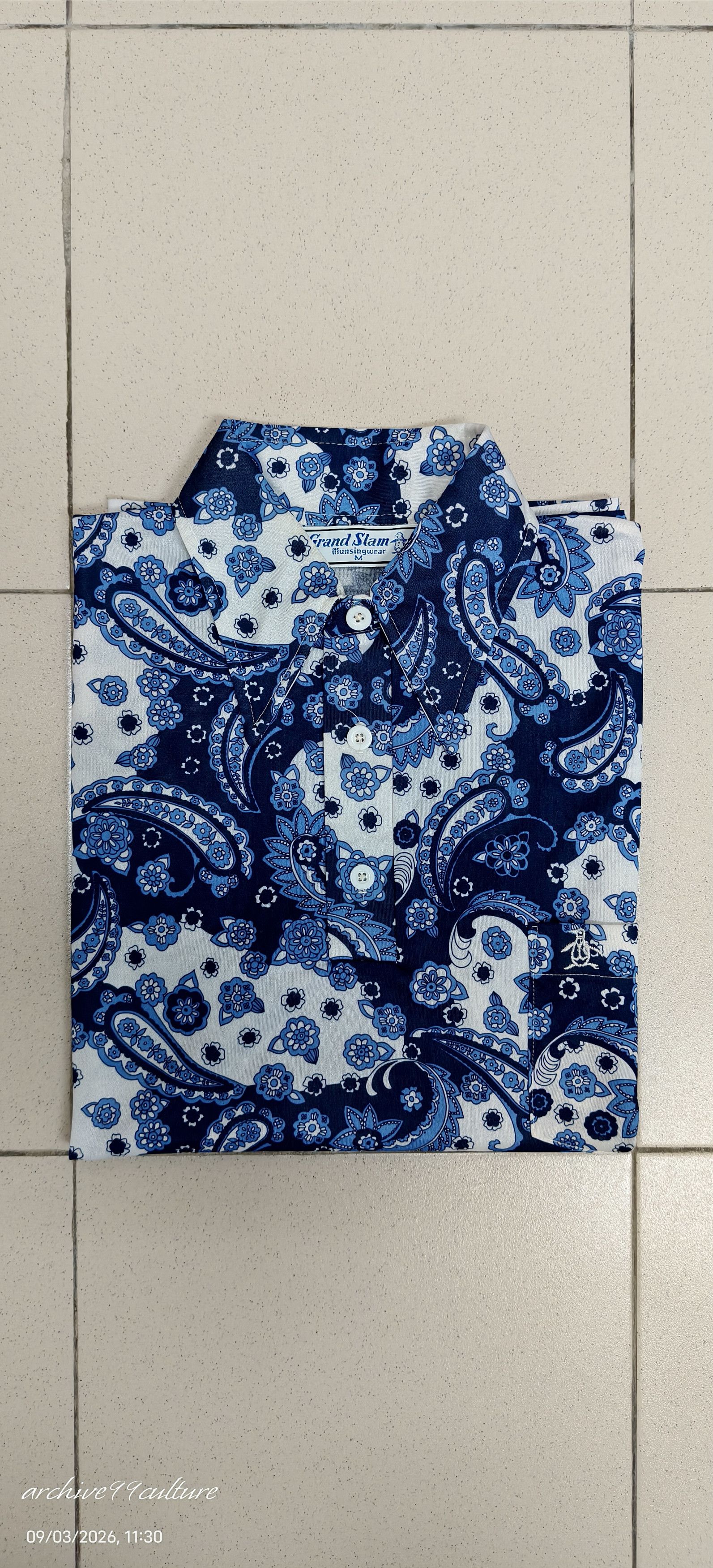Grand Slam Vintage 70s Grand Slam Munsingwear Paisley Shirt USA Size US M / EU 48-50 / 2 - 11 Thumbnail
