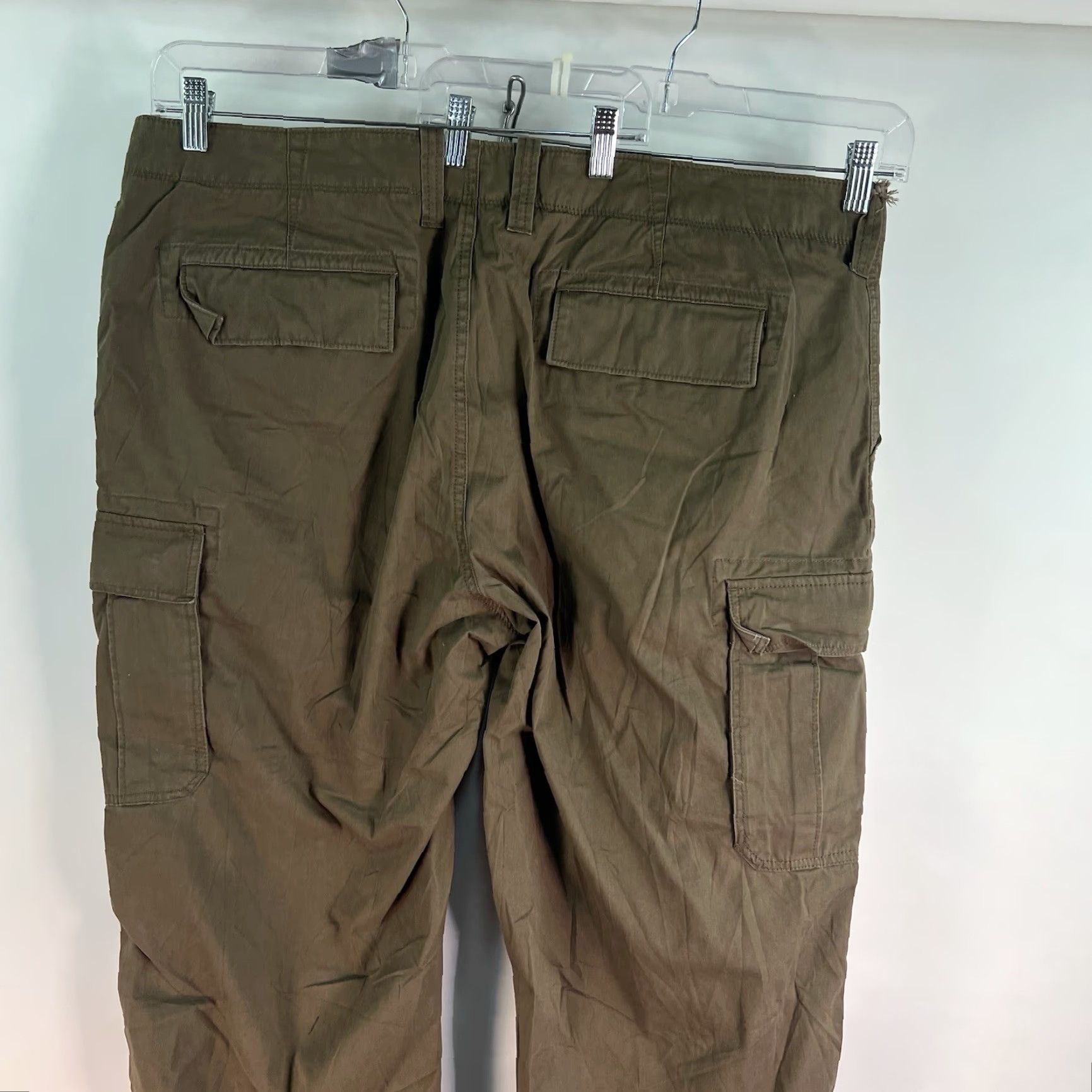 Roundtree & Yorke ROUND-TREE & YORKE Mens TRAVEL-SMART RELAXED-FIT Cargo PANTS Brown 42X30 NWT Size US 42 / EU 58 - 6 Thumbnail