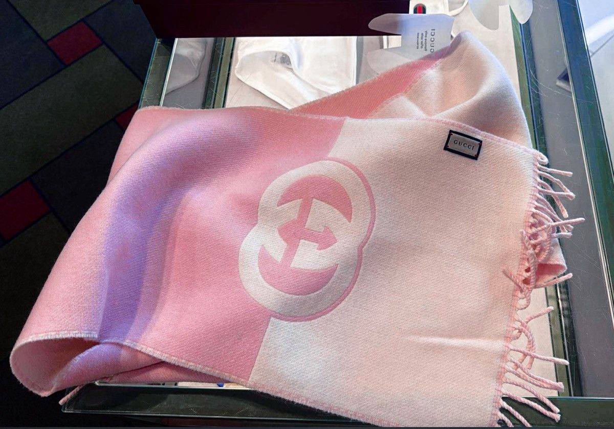 Gucci Gucci Cruise GG Interlocking G wool/cashmere scarf Size ONE SIZE - 1 Thumbnail