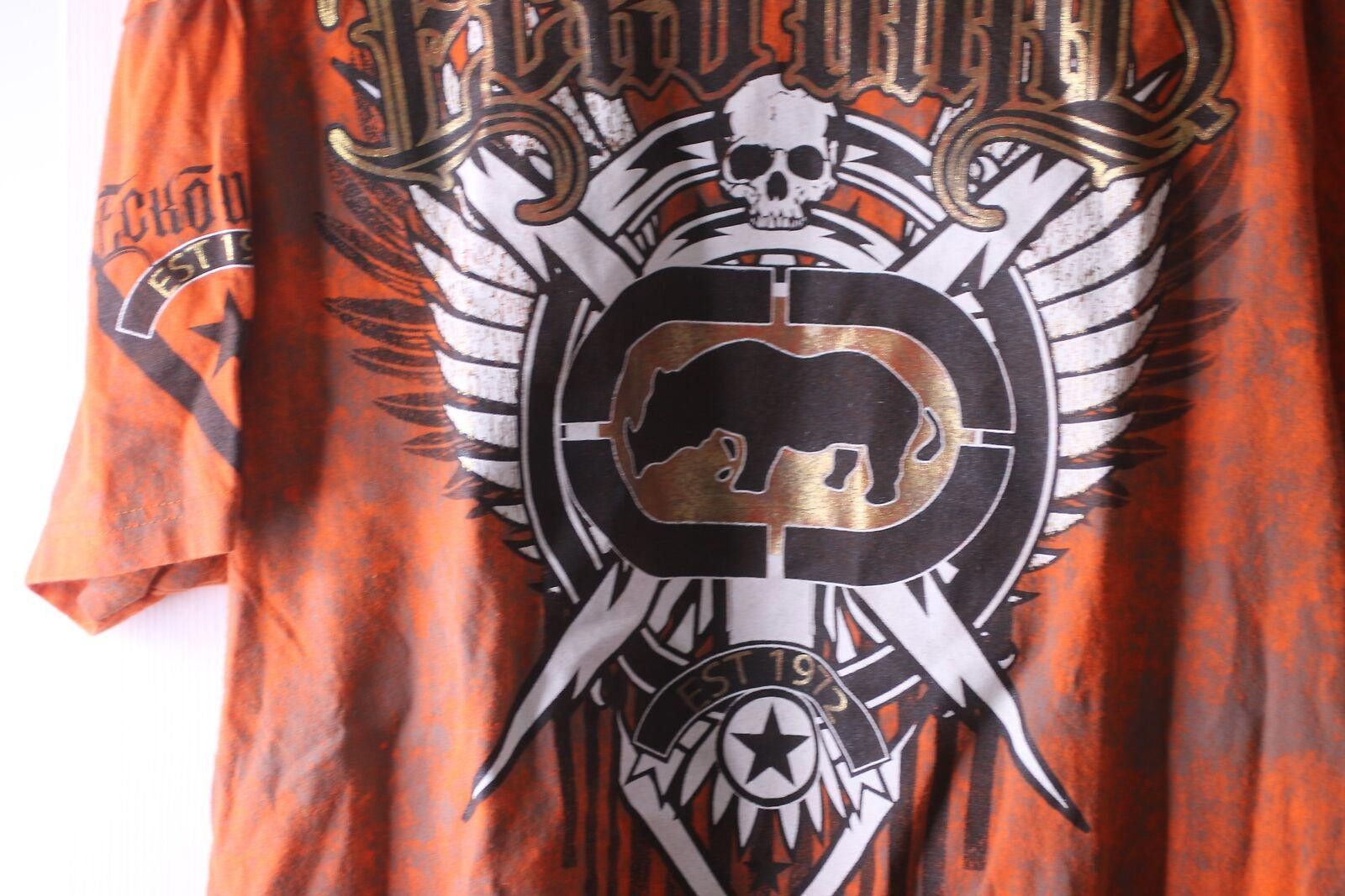 Other T-SHIRT-ECKO UNLTD BLACK GRAPHIC-MEN'S X-large SIZE Orange Size US XL / EU 56 / 4 - 5 Thumbnail