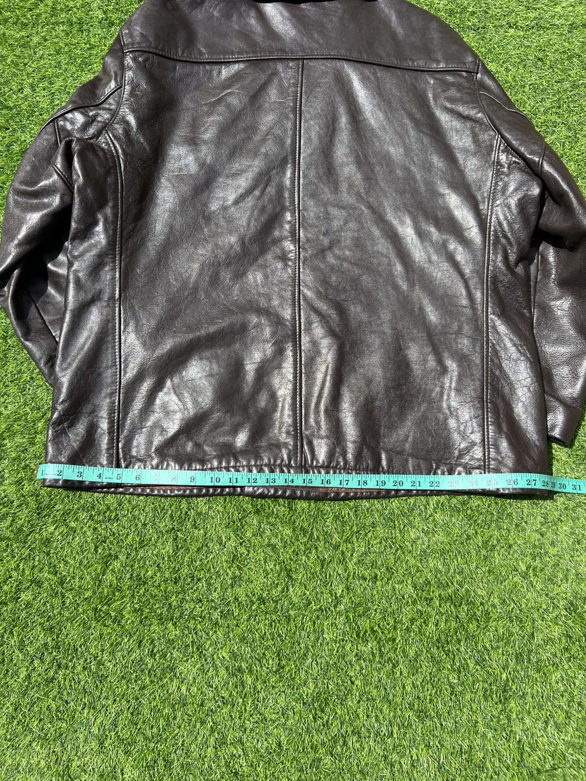 Schott Vintage Schott NYC U.S. 740N Leather Naval Pea Coat Size 48 Size US M / EU 48-50 / 2 - 10 Thumbnail