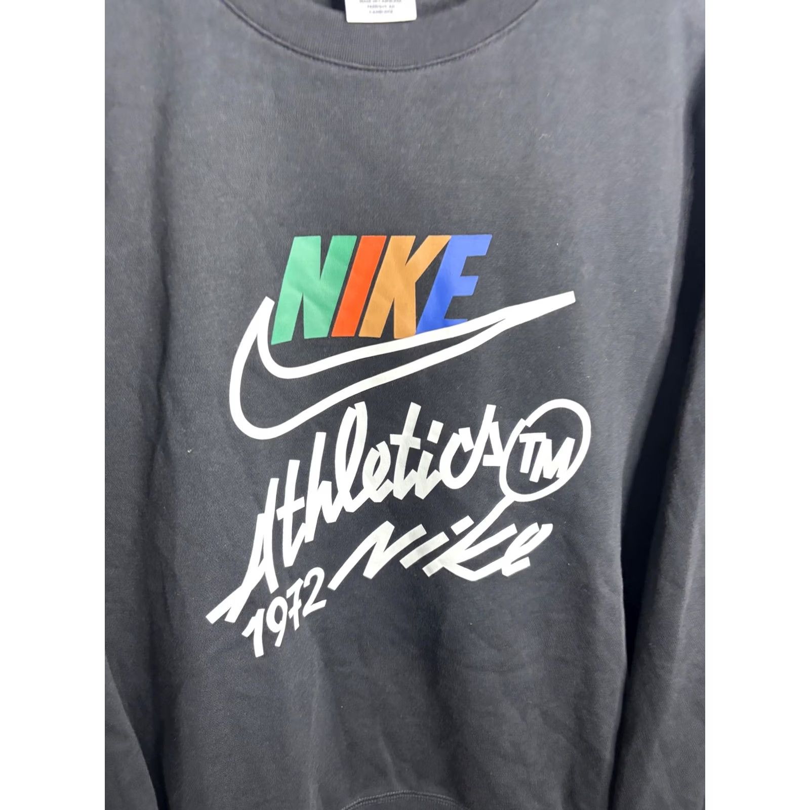 Nike Nike Sweatshirt Mens Small Black Crewneck Athletics 1972 Graphic Pullover Swoosh Size US S / EU 44-46 / 1 - 2 Thumbnail