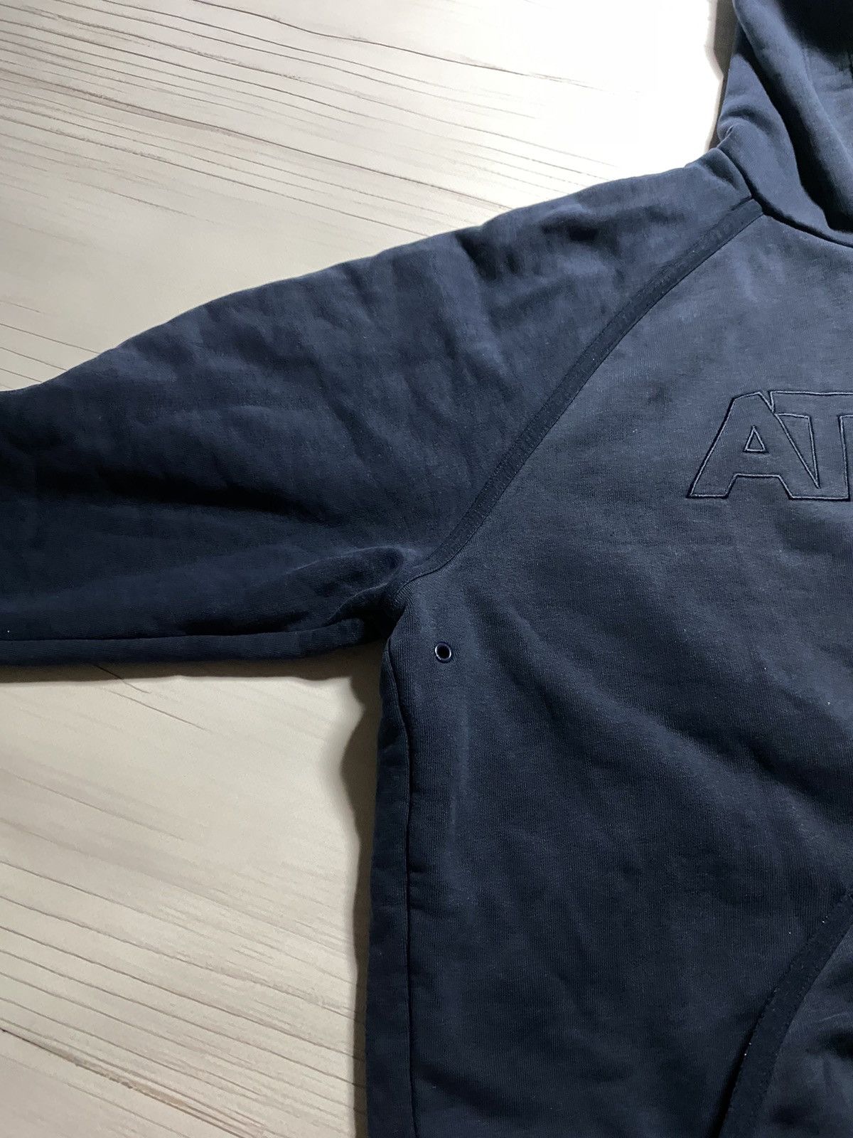 Nike × Vintage Vintage Nike Big Logo Athletic faded box fit y2k hoodie Size US L / EU 52-54 / 3 - 7 Thumbnail