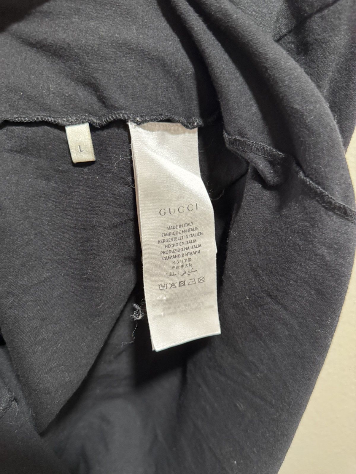 Gucci Gucci Oversize Washed T-Shirt With Gucci Logo Black Size US L / EU 52-54 / 3 - 5 Thumbnail