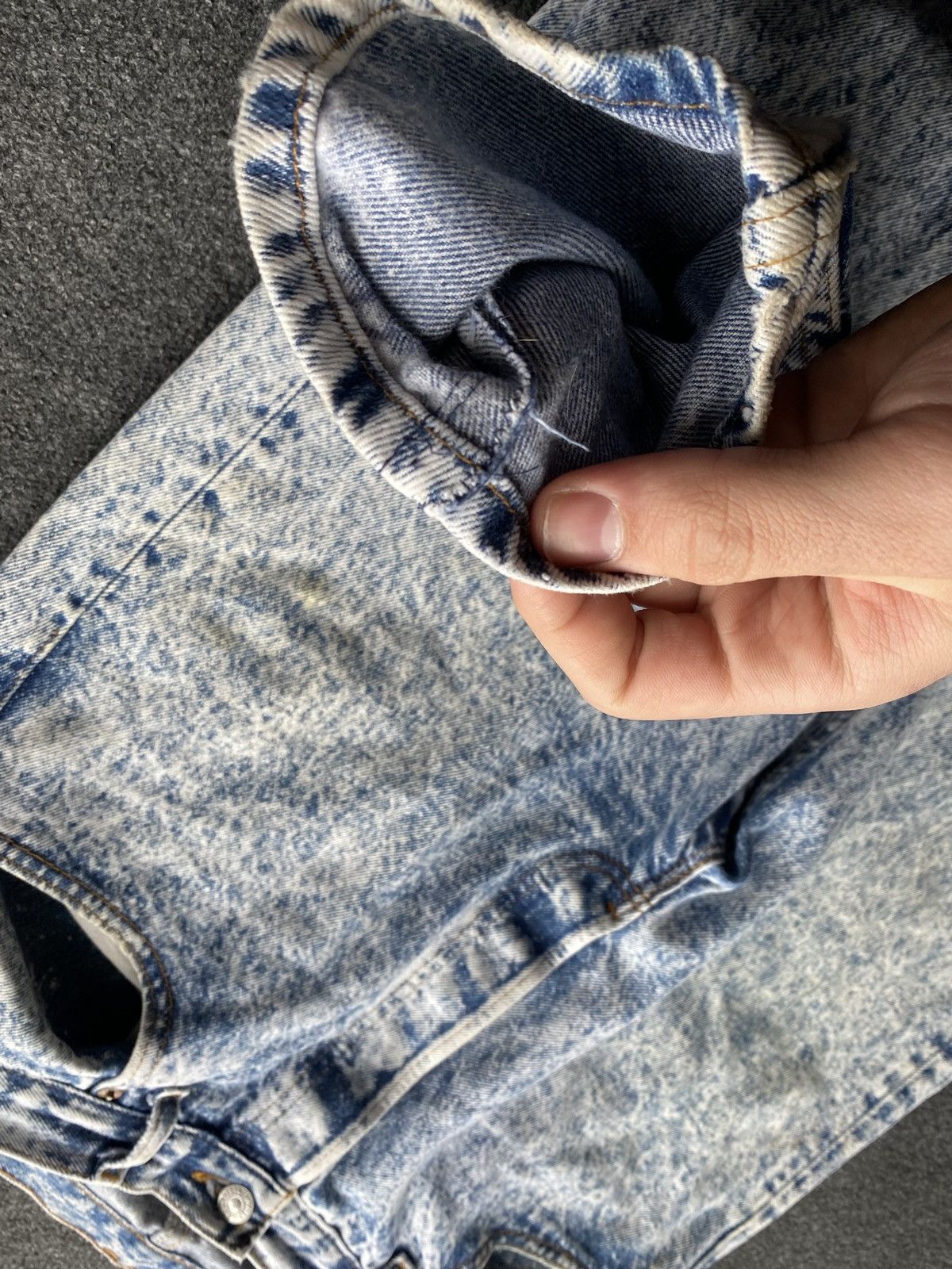 Levi's Vintage Clothing 🔥Vntg Lvc Levis 501 cow pattern washed jeans rare Size US 36 / EU 52 - 24 Thumbnail