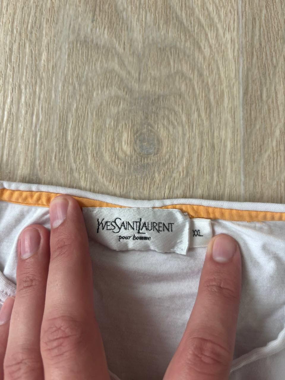 Vintage × Yves Saint Laurent Vintage YSL monogram tshirt 90s rare Size US XL / EU 56 / 4 - 3 Thumbnail