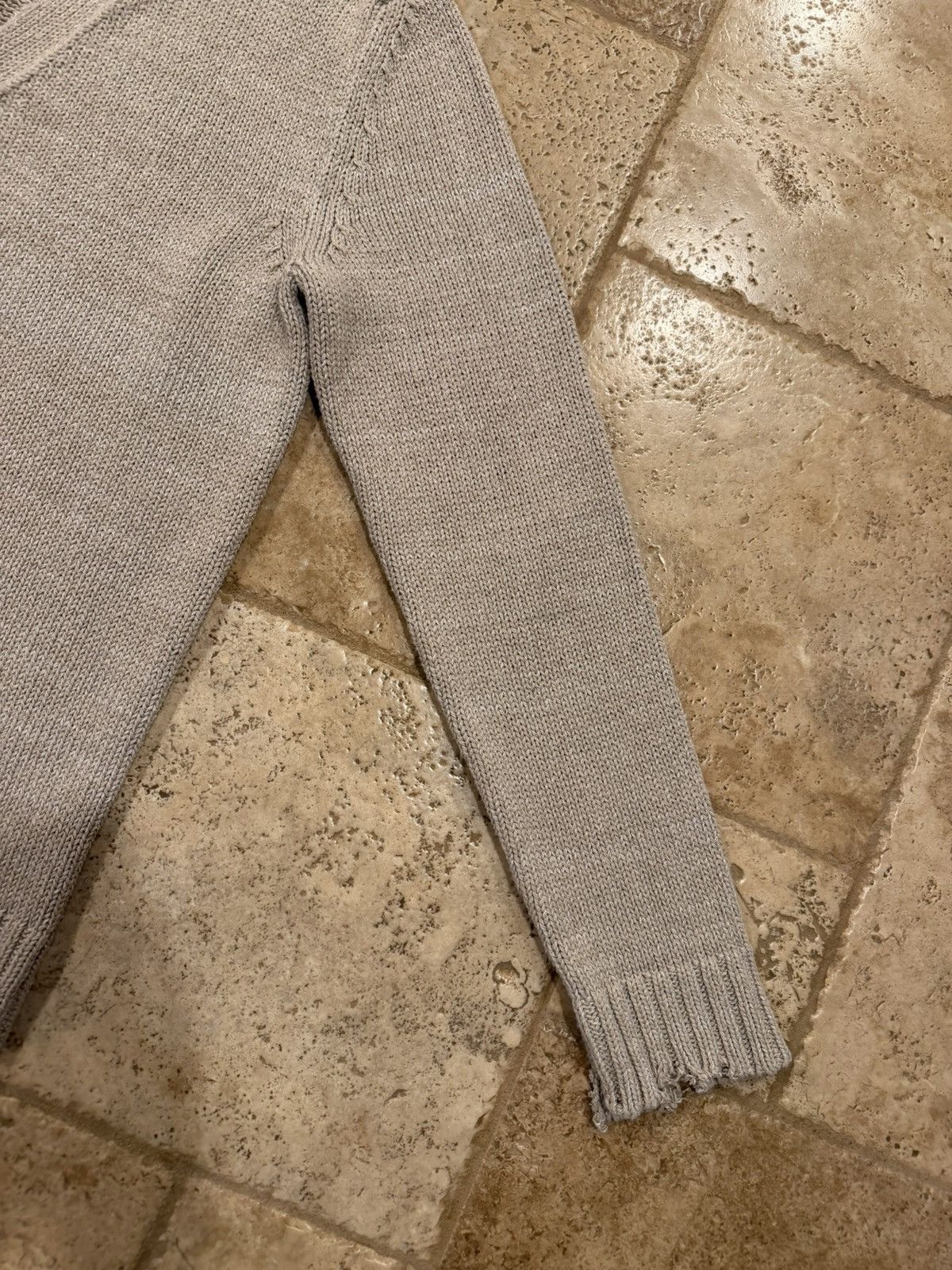 Maison Margiela Maison Margiela SS22 Ditressed Neutrals Cardigan Sweater Size US S / EU 44-46 / 1 - 7 Thumbnail