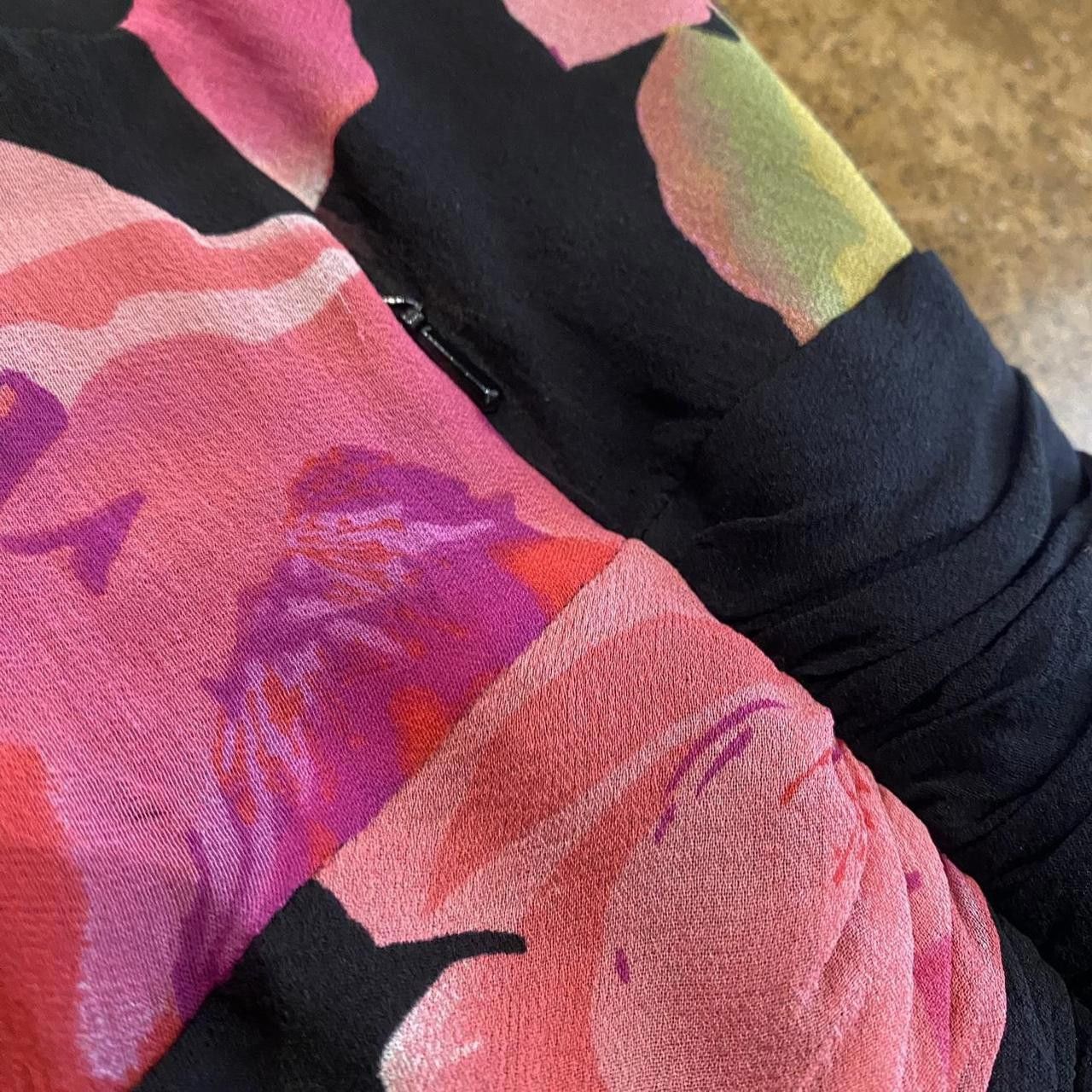 Jones New York Jones New York Y2K Floral V Neck Dress Size L / US 10 / IT 46 - 5 Thumbnail