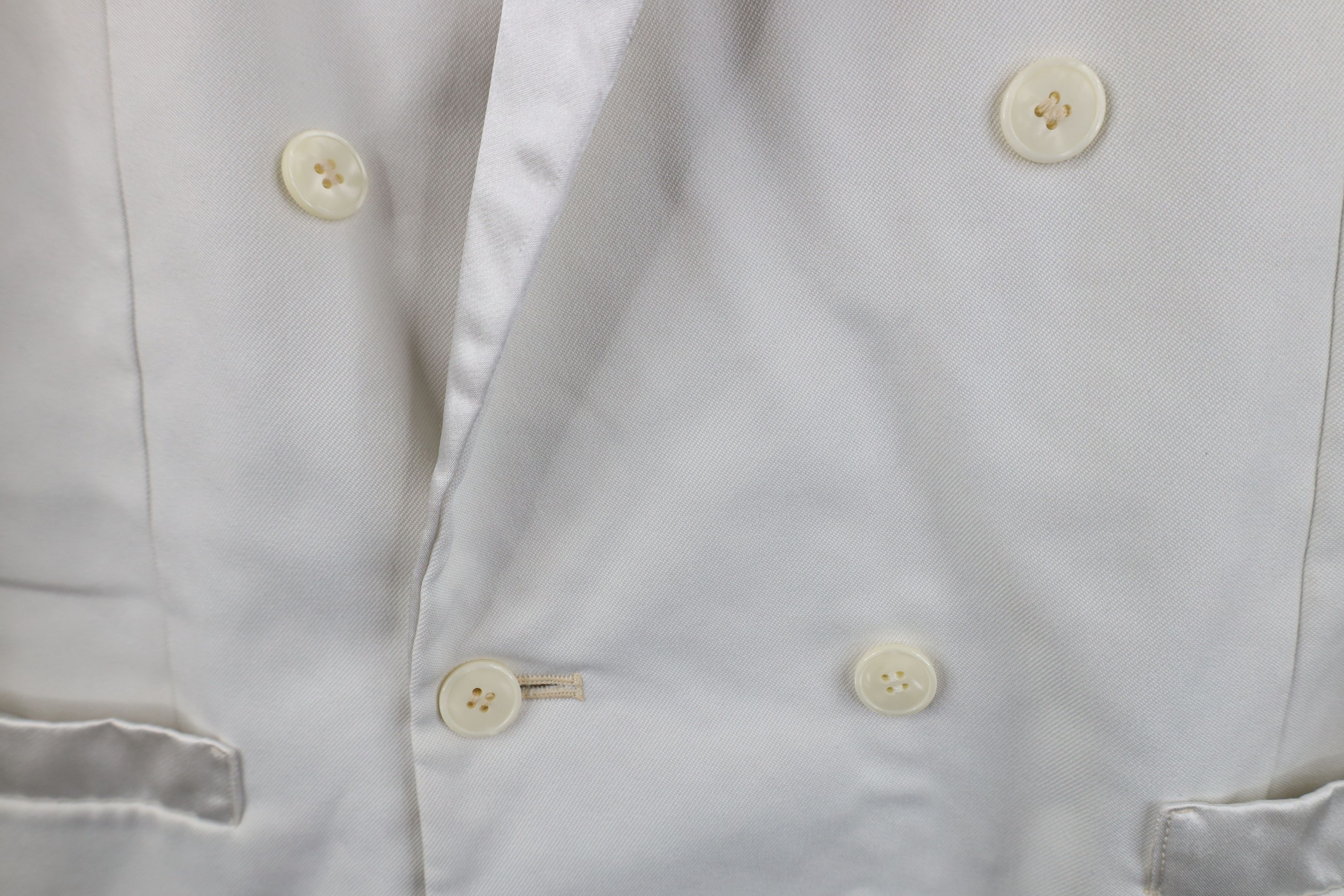 Vintage Vintage 80s 90s Streetwear Tuxedo Prom Suit Jacket White Size US XL / EU 56 / 4 - 4 Thumbnail