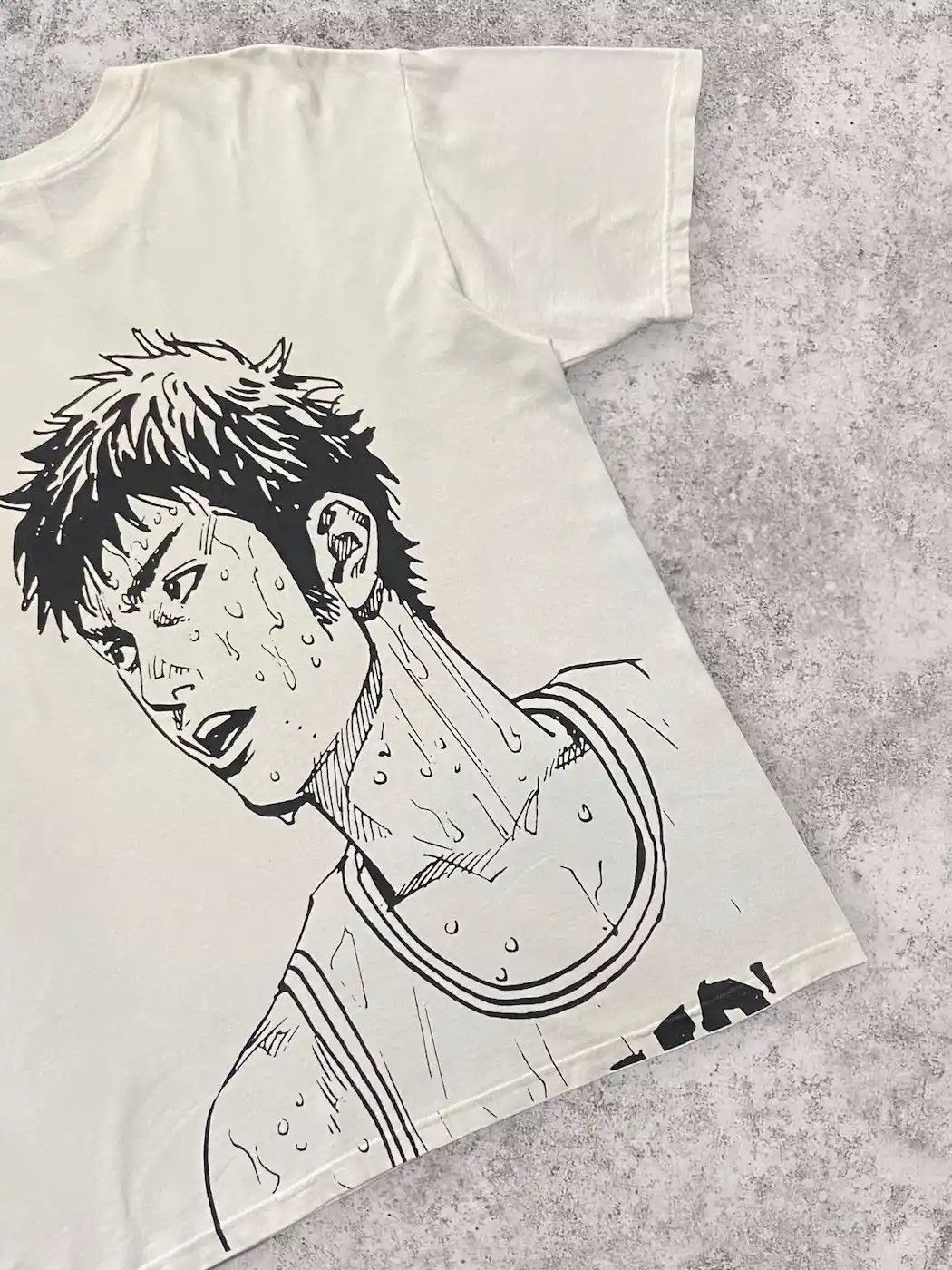 Anime × Cartoon Network × Vintage Vintage Slam Dunk Shohoku Hisashi Mitsui Anime Official Tee Size US L / EU 52-54 / 3 - 4 Thumbnail