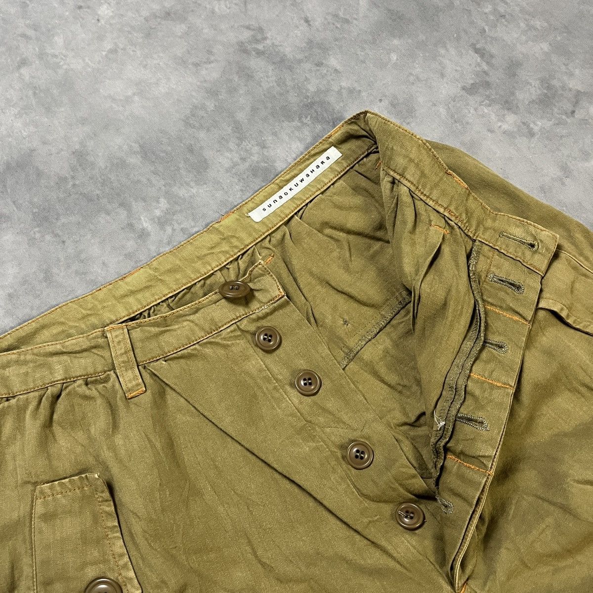 Issey Miyake SUNAO KUWAHARA MILITARY BALLOON RIBBED HEM JAPANESE ARCHIVE Size US 29 - 1 Thumbnail