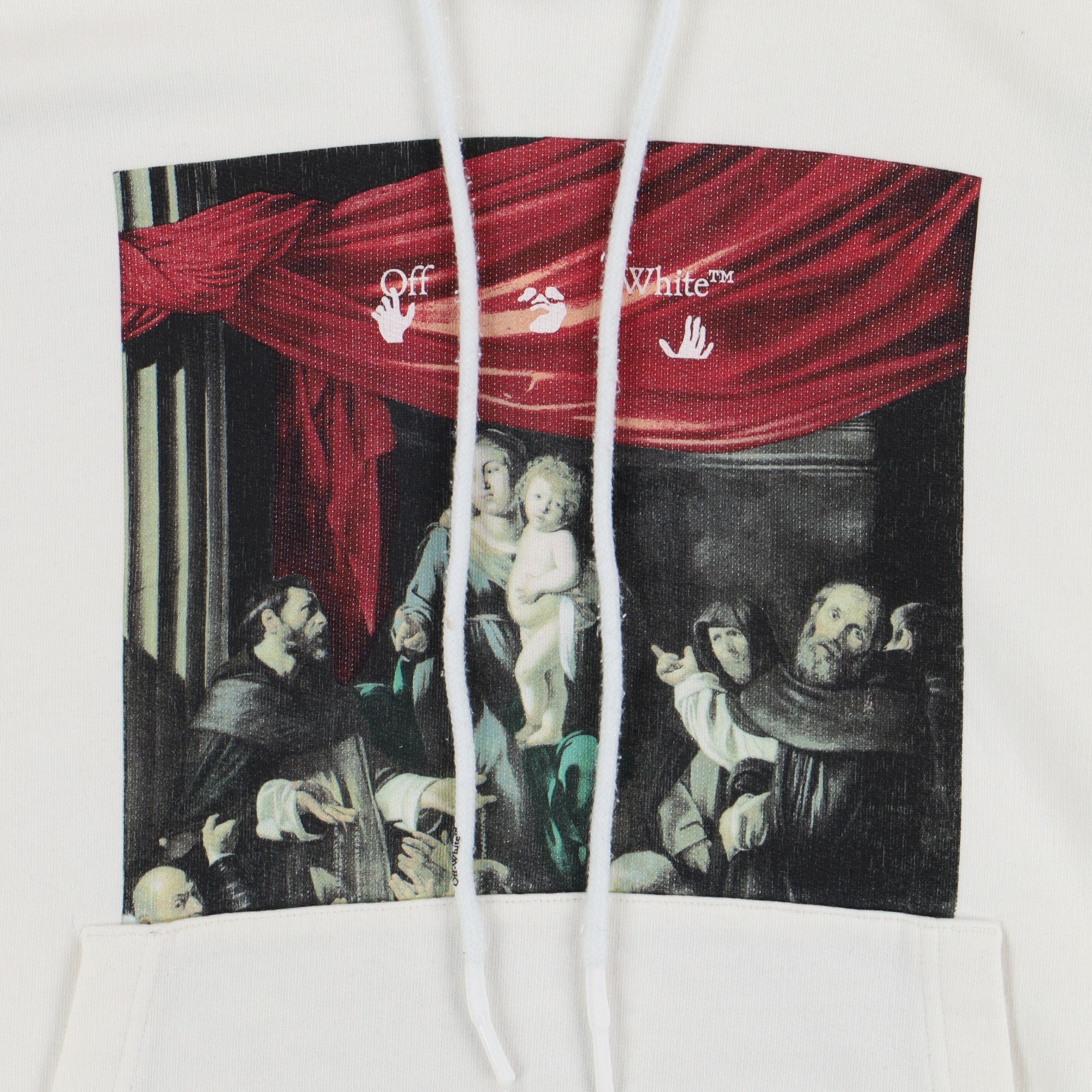Off-White White Caravaggio Arrows Oversized Hoodie Size M / US 6-8 / IT 42-44 - 6 Thumbnail