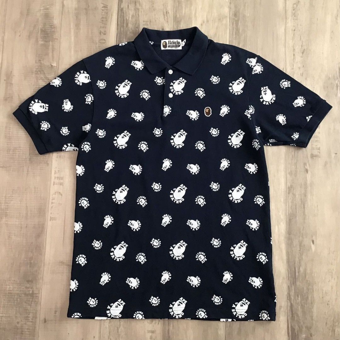 Bape × Nigo BAPE LOGO polo shirt a bathing ape NIGO Size US L / EU 52-54 / 3 - 1 Thumbnail