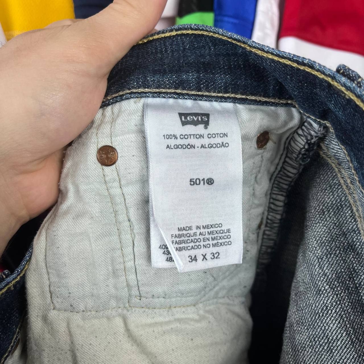 Levi's Levis 501xx Faded Distressed Denim Pants Made in Mexico Size US 34 / EU 50 - 15 Thumbnail