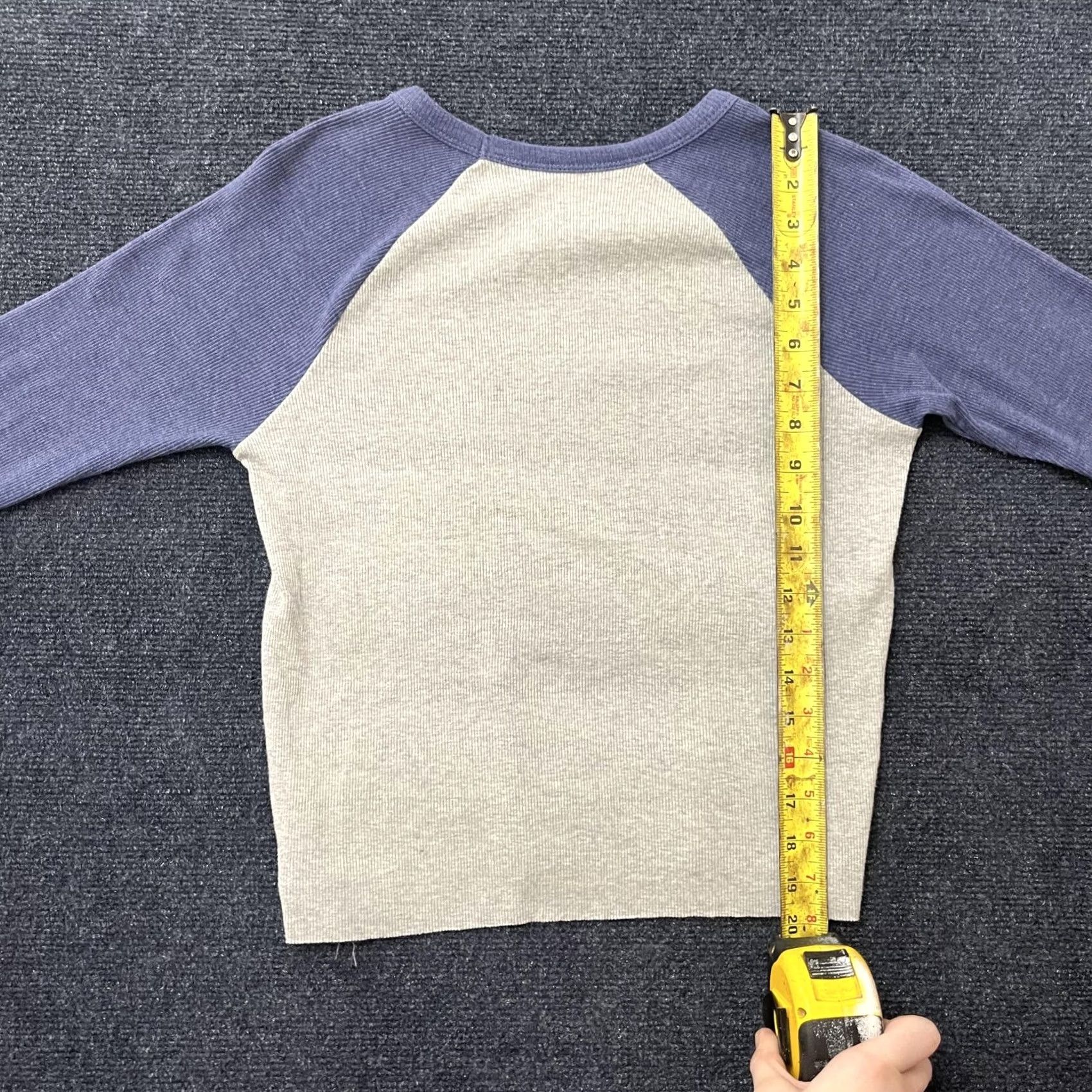 Vintage VINTAGE Rolling Stones Shirt Womens Small Gray Blue Raglan Long Sleeve Band Tee Graphic Size S / US 4 / IT 40 - 4 Thumbnail