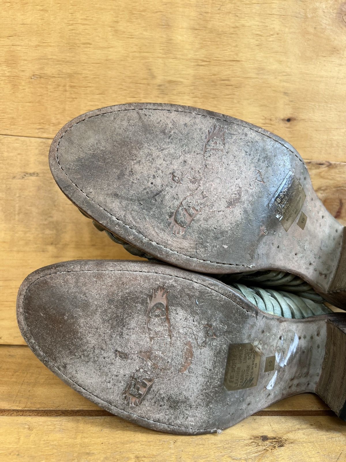 FREEBIRD Women's Freebird By Steven Sofia Tan Leather Mules Clogs Size US 10 / IT 40 - 16 Thumbnail