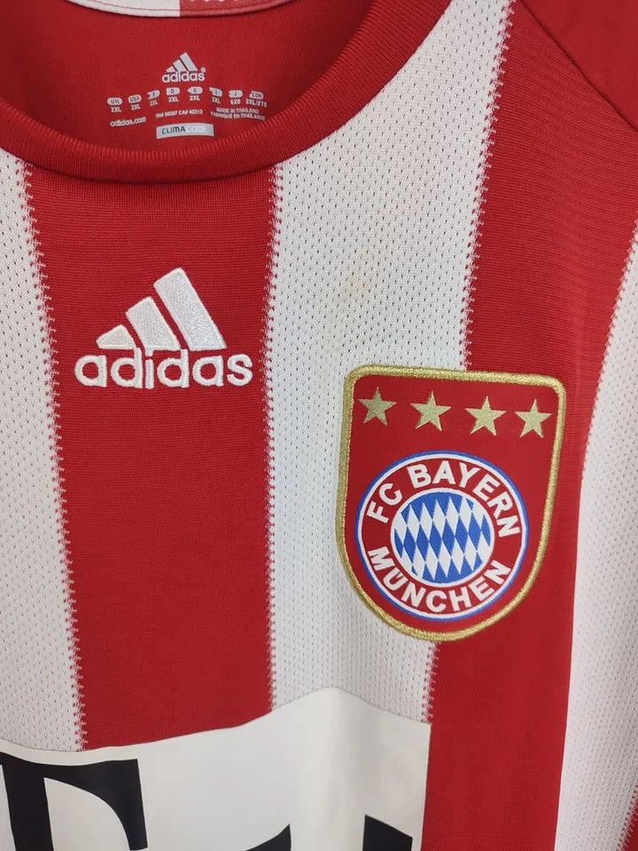 Adidas FC Bayern Munich 2010-11 home FOOTBALL Kit SHIRT SOCCER Size US XL / EU 56 / 4 - 3 Thumbnail