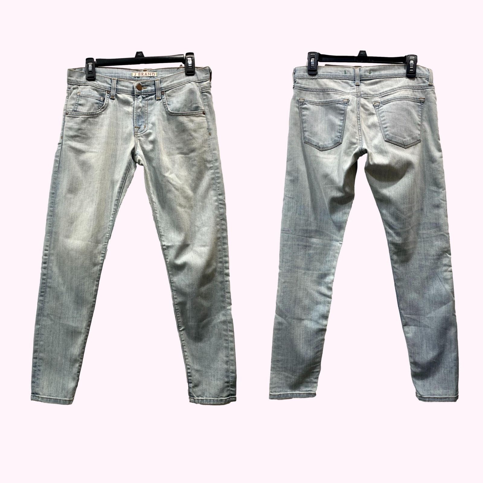 J Brand J Brand KRYS Ankle Cigarette Jeans | Very Light Blue | 26 Size 26" / US 2 / IT 38 - 2 Thumbnail