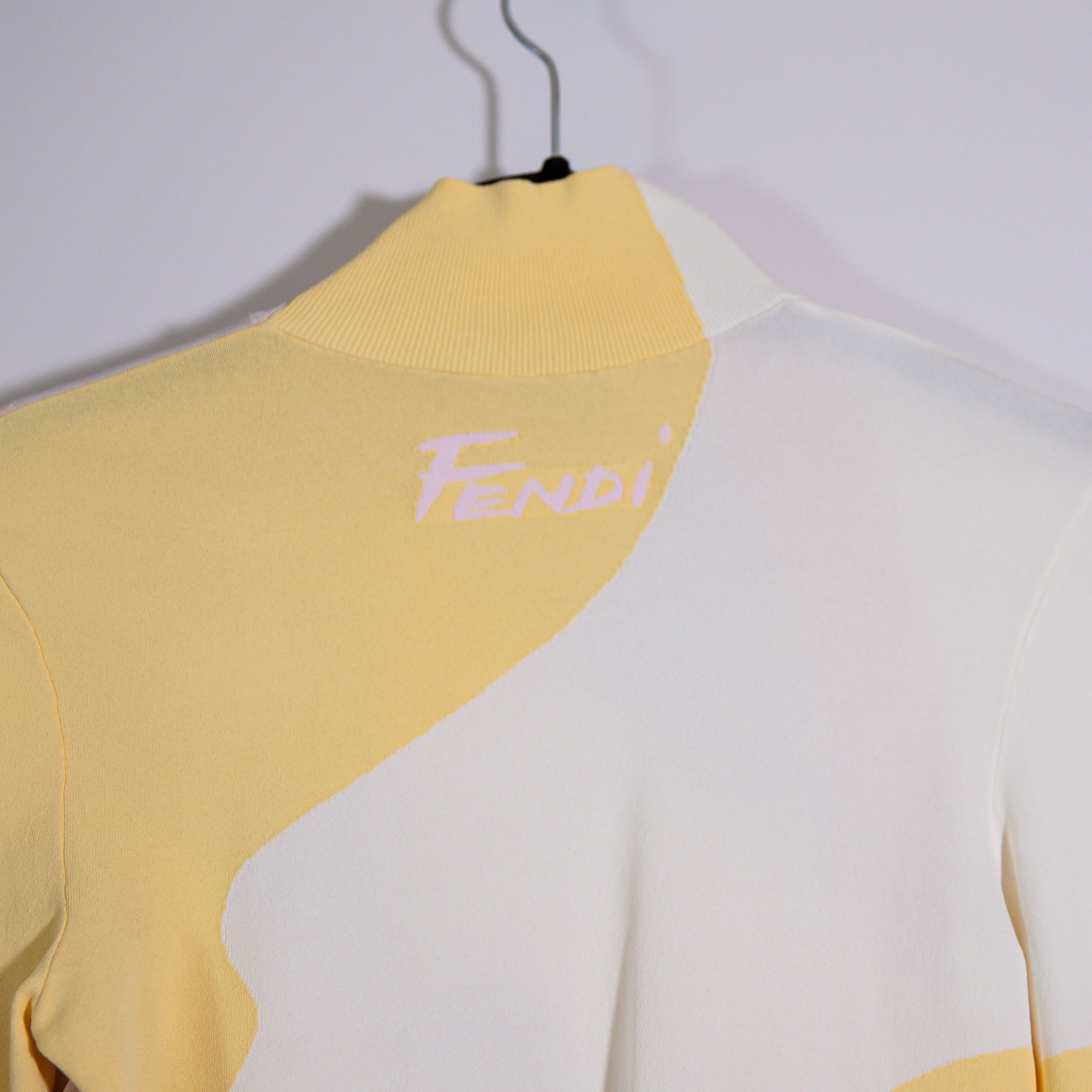 Fendi Fendi Colorblocked Mockneck Long Sleeve Size S / US 4 / IT 40 - 3 Thumbnail