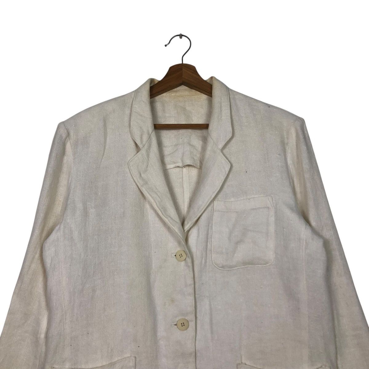 Yohji Yamamoto 🔥VINTAGE Y’S YOHJI YAMAMOTO SACKCLOTH DOUBLE BREAST Size US M / EU 48-50 / 2 - 5 Thumbnail
