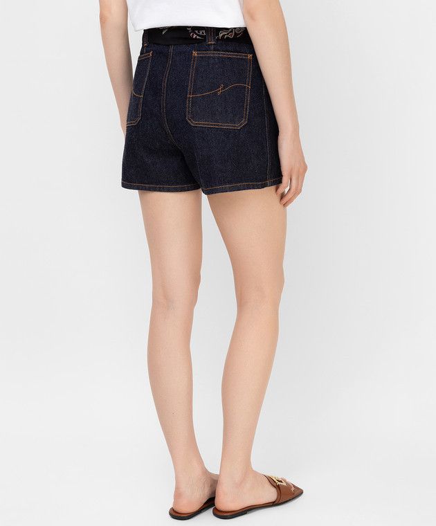 Lanvin o1y0326 Denim Short in Blue Size 27" / US 4 / IT 40 - 4 Thumbnail