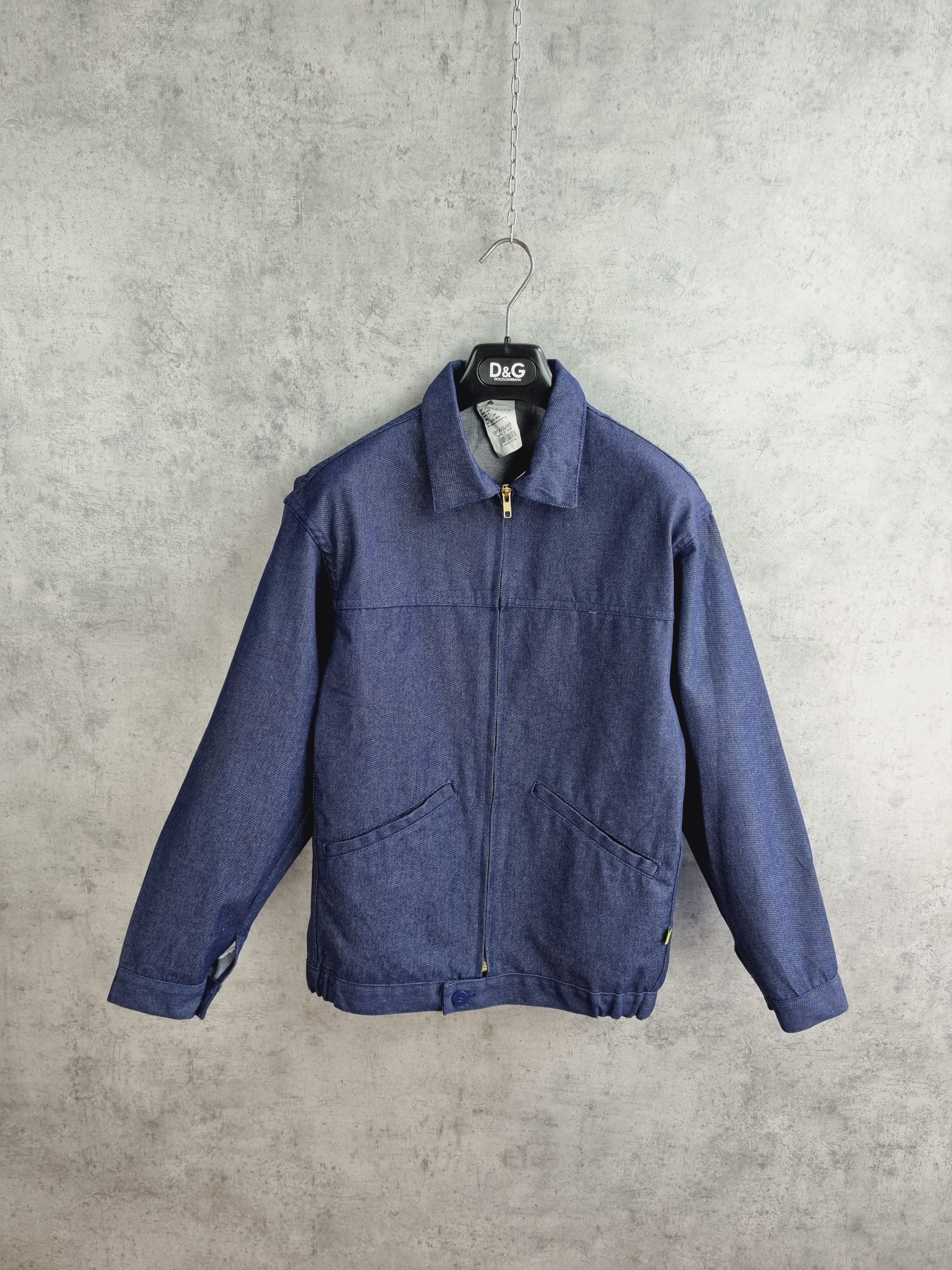Vintage 90s French Chore Selvedge Denim Bomber Size US M / EU 48-50 / 2 - 3 Thumbnail