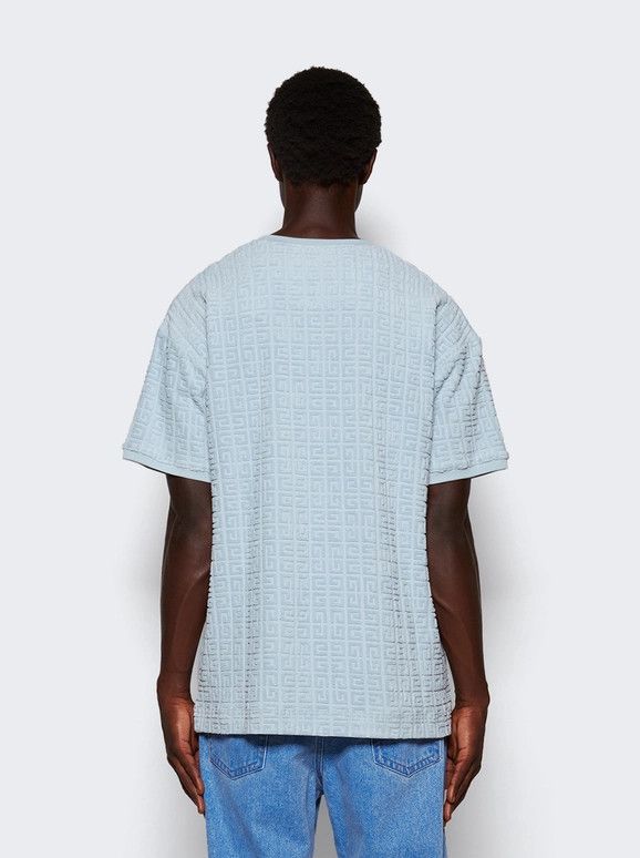 Givenchy o1srvl11e0625 Towelling Short Sleeve T-Shirt in Sky Blue Size US XXL / EU 58 / 5 - 5 Thumbnail