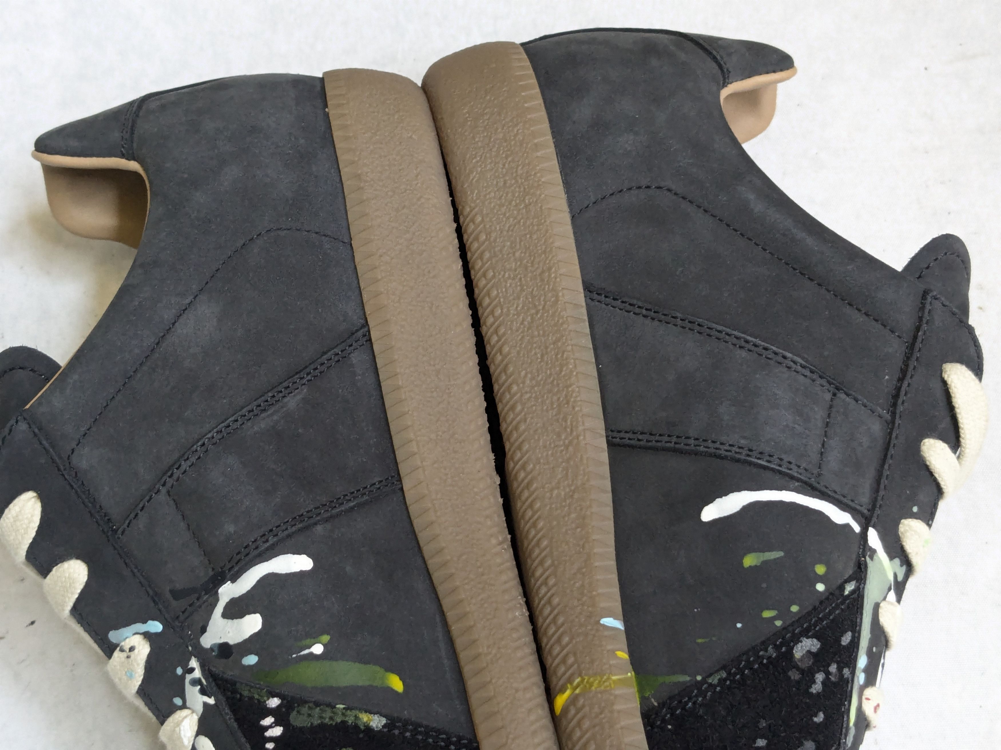 Maison Margiela Maison Margiela Replica GAT Paint Splatter Black 10.5 43.5 Size US 10.5 / EU 43-44 - 10 Thumbnail