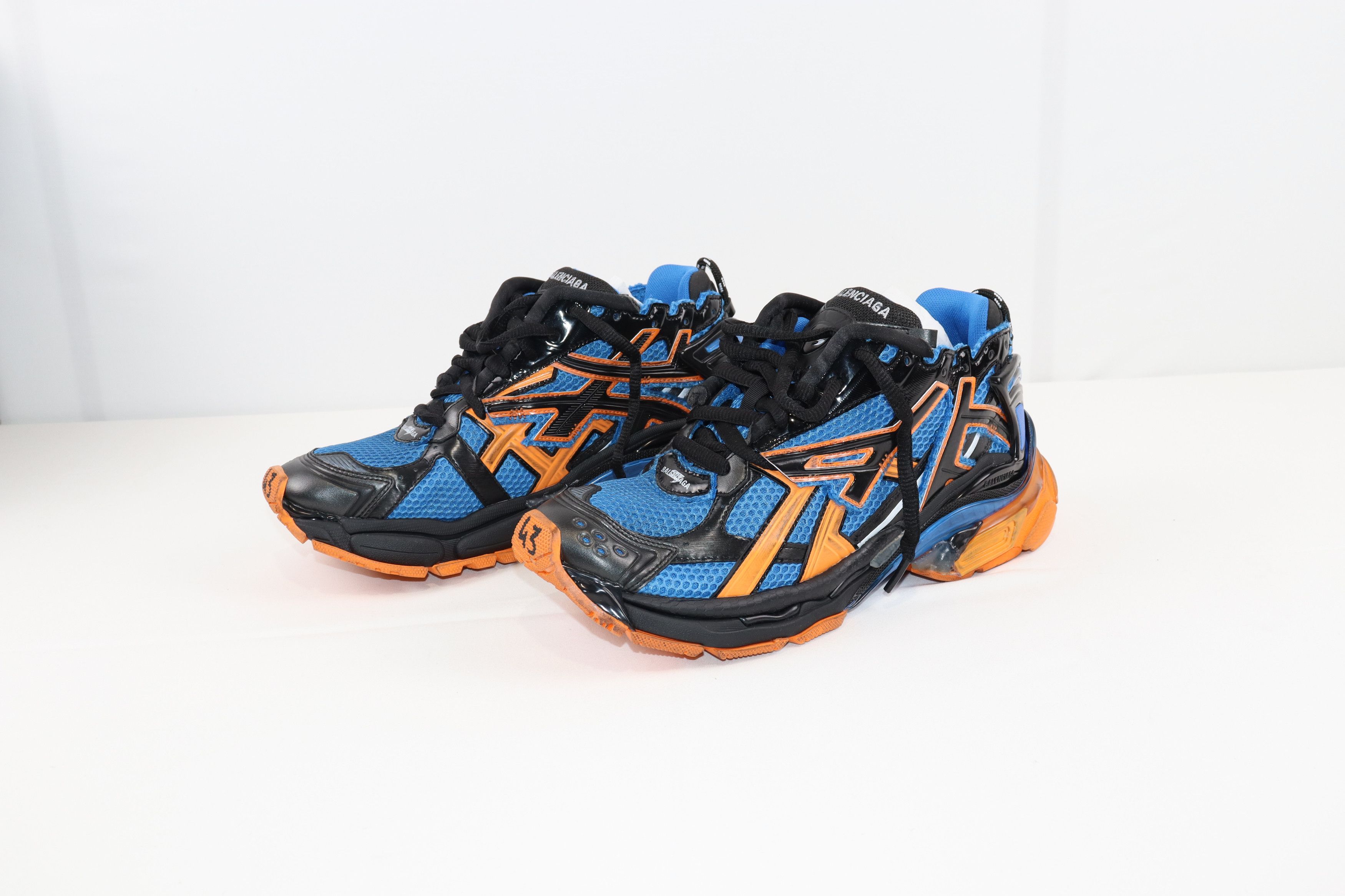 Balenciaga o1rshd1 Q:3 / Caged Mesh Runners Knicks Color Way Multicolor Size US 9 / EU 42 - 3 Thumbnail