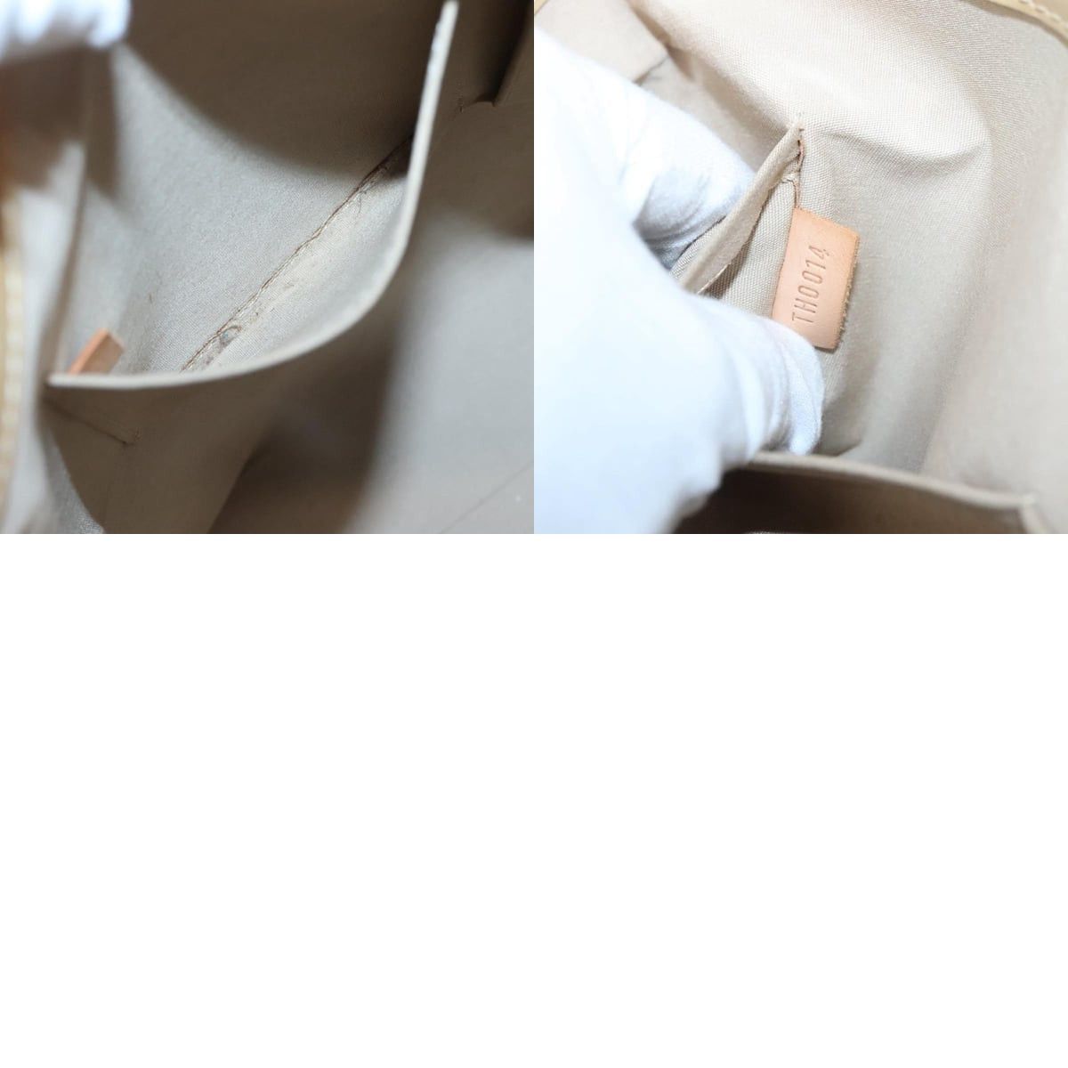 Louis Vuitton LOUIS VUITTON Monogram Vernis Reade MM Hand Bag Beige M91141 Size ONE SIZE - 12 Thumbnail