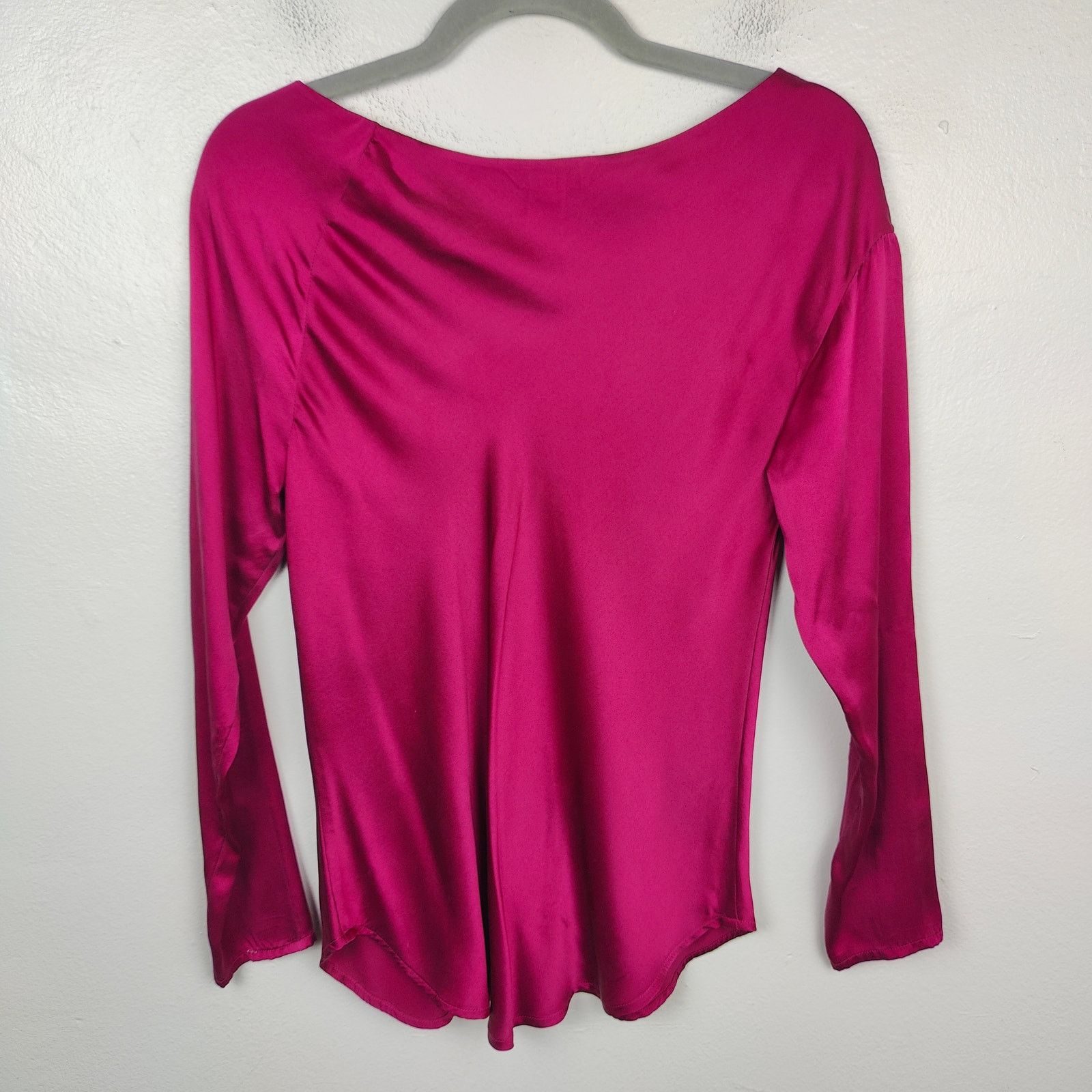Other Sundance Top Womens Small Fuchsia Pink Draped Boatneck Size S / US 4 / IT 40 - 5 Thumbnail
