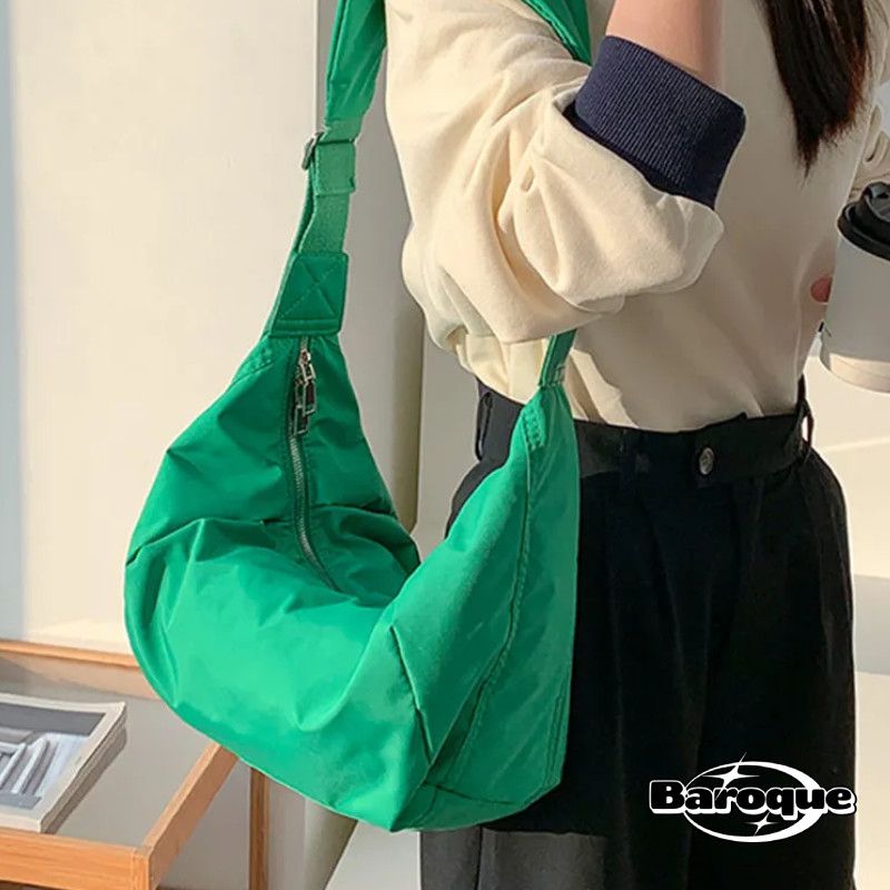 Green Nylon Summer Bag