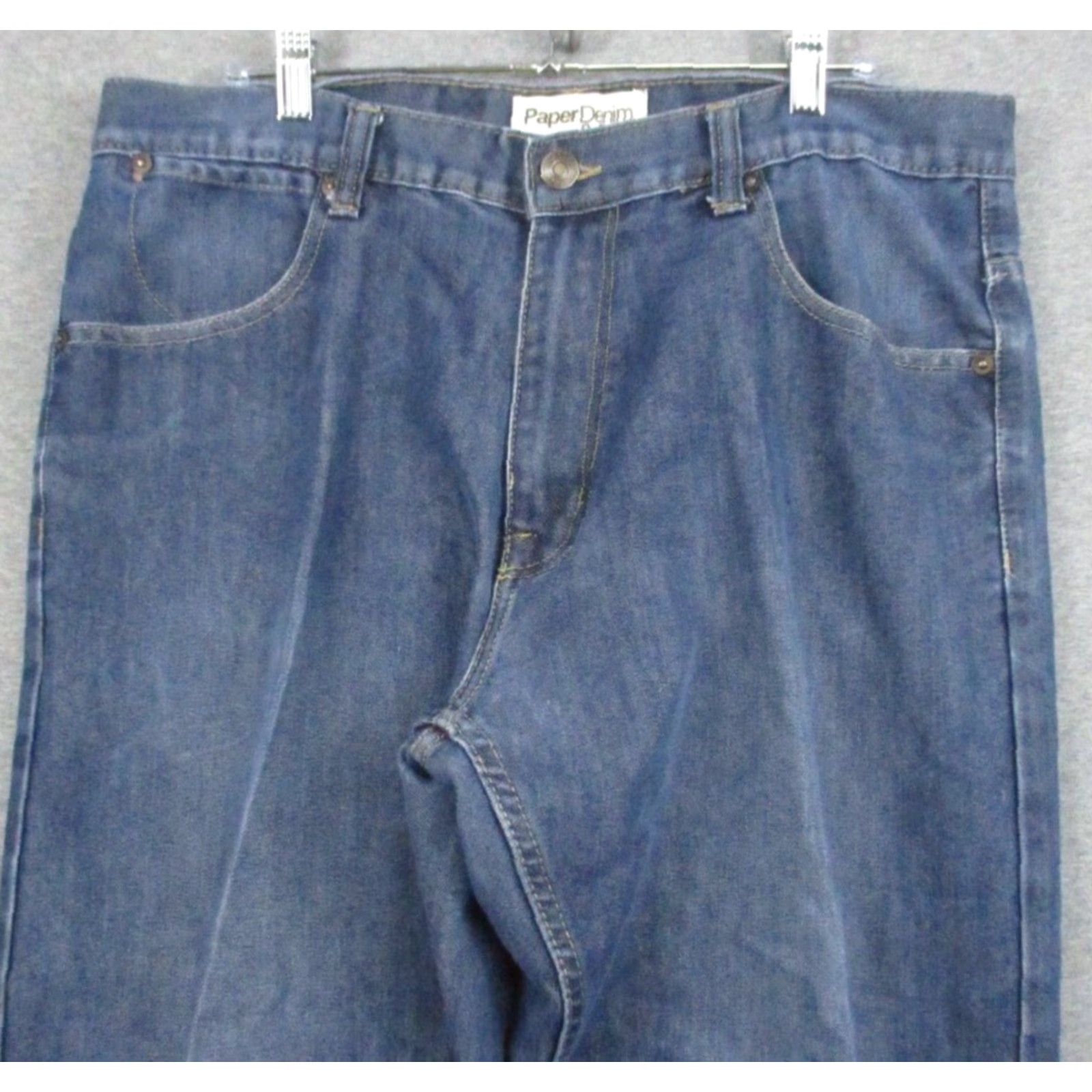Denime VINTAGE Paper Denim & Cloth Jeans 36x32 Men's Blue Straight Comfort Fit Size US 36 / EU 52 - 2 Thumbnail