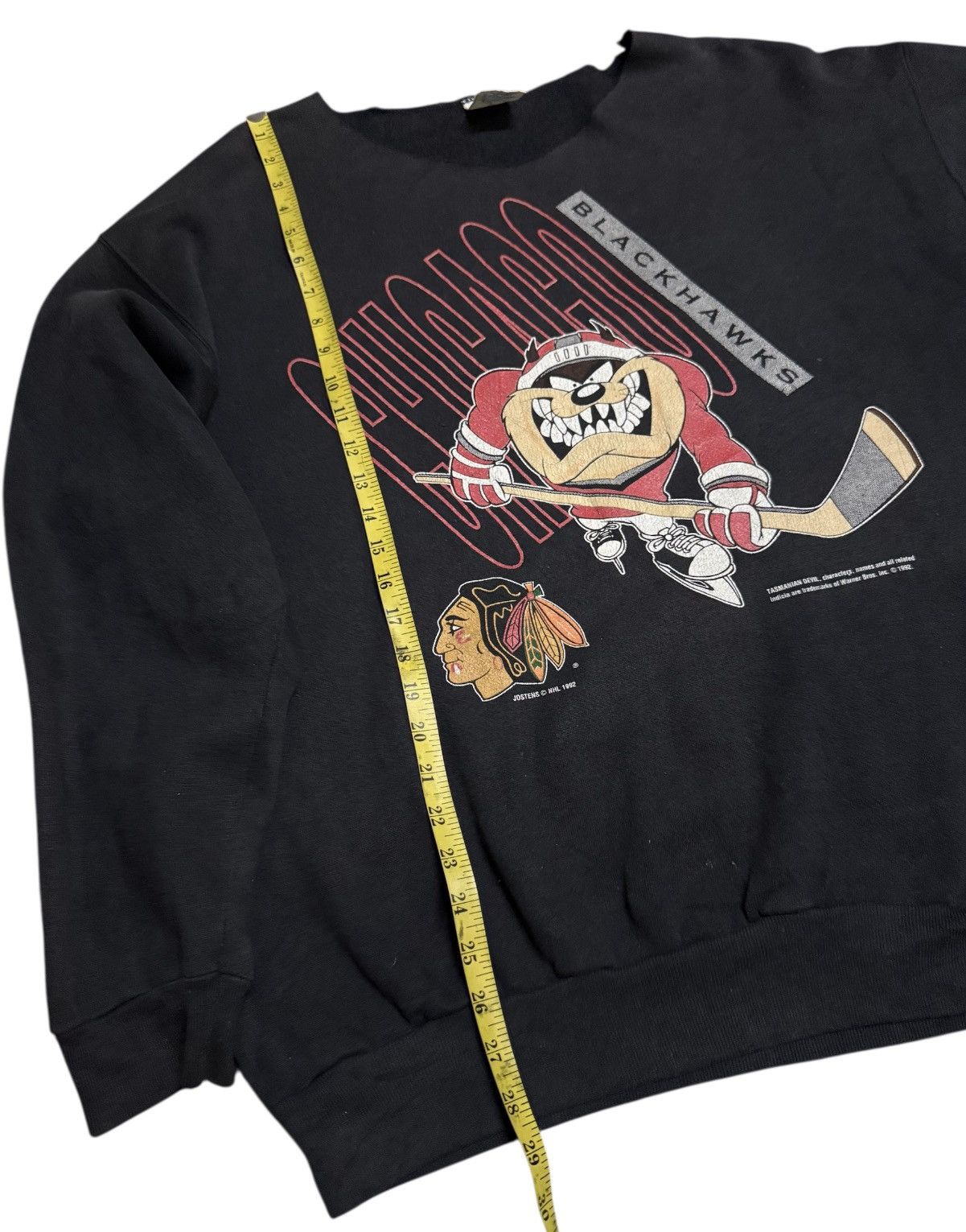 Vintage Rare Chicago Blackhawks Looney Tunes Vintage 1992s Size US XL / EU 56 / 4 - 6 Thumbnail