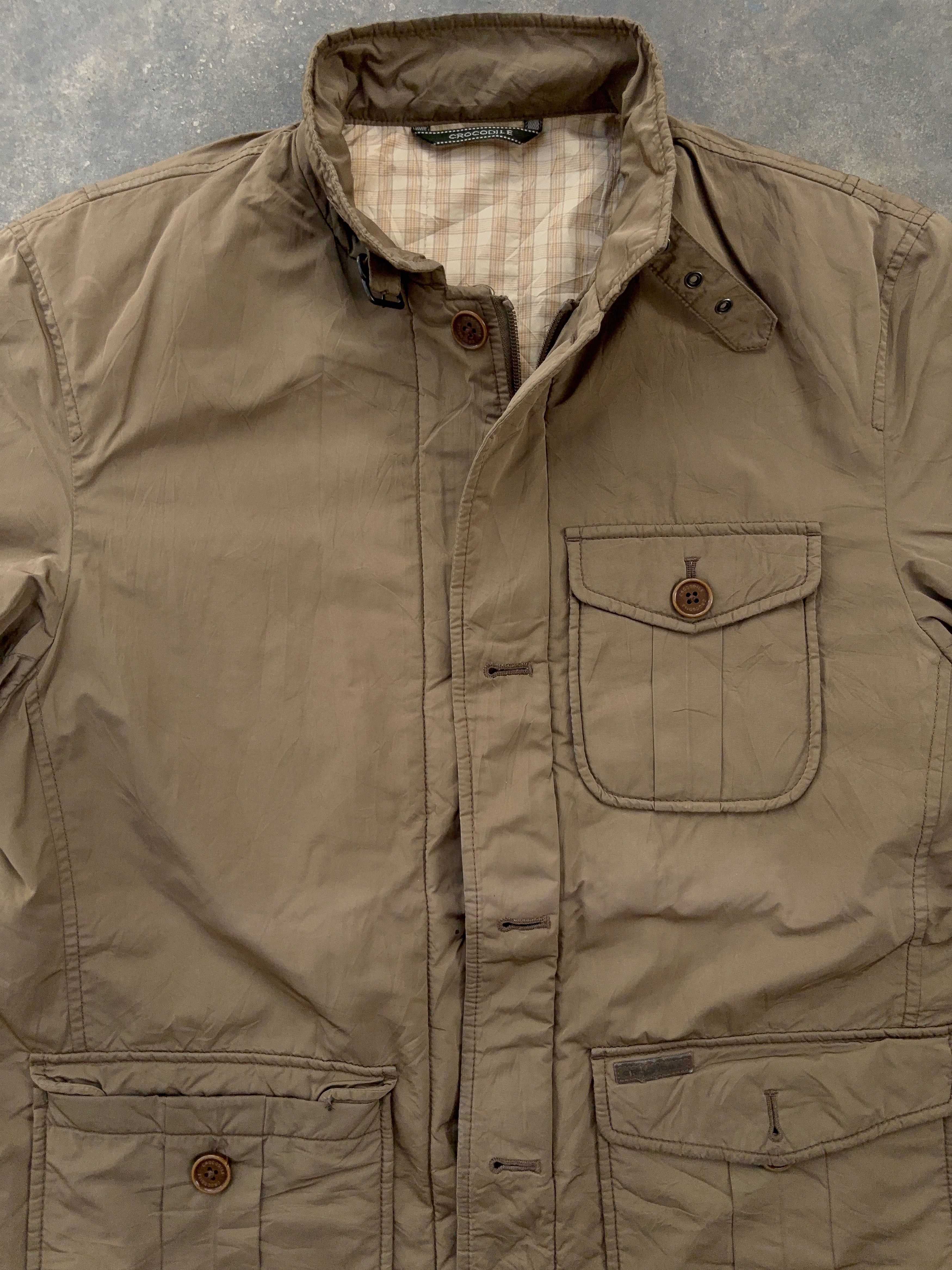 Other Crocodile Lacoste Vintage Rare Brown Parka Jacket Size US M / EU 48-50 / 2 - 3 Thumbnail