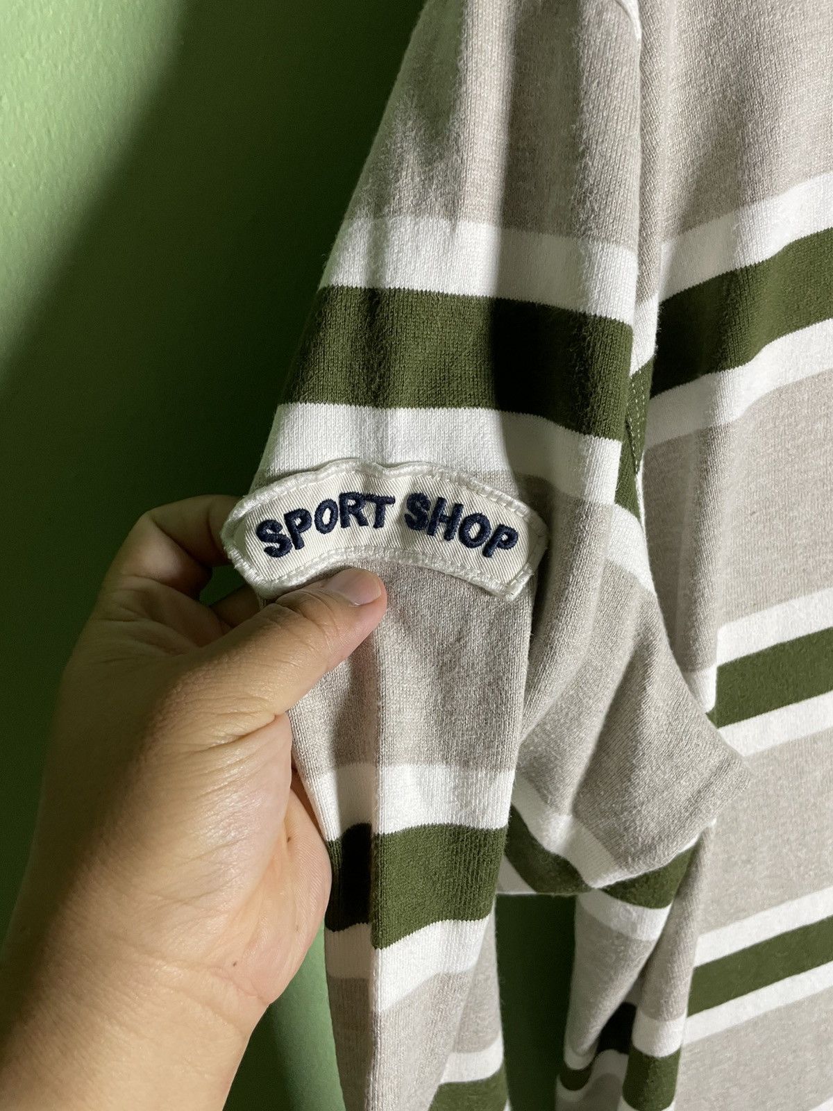 Eddie Bauer × Edition Japan × Vintage Vintage Eddie Bauer Stripe Polo Rugby Shirt Size US XL / EU 56 / 4 - 4 Thumbnail